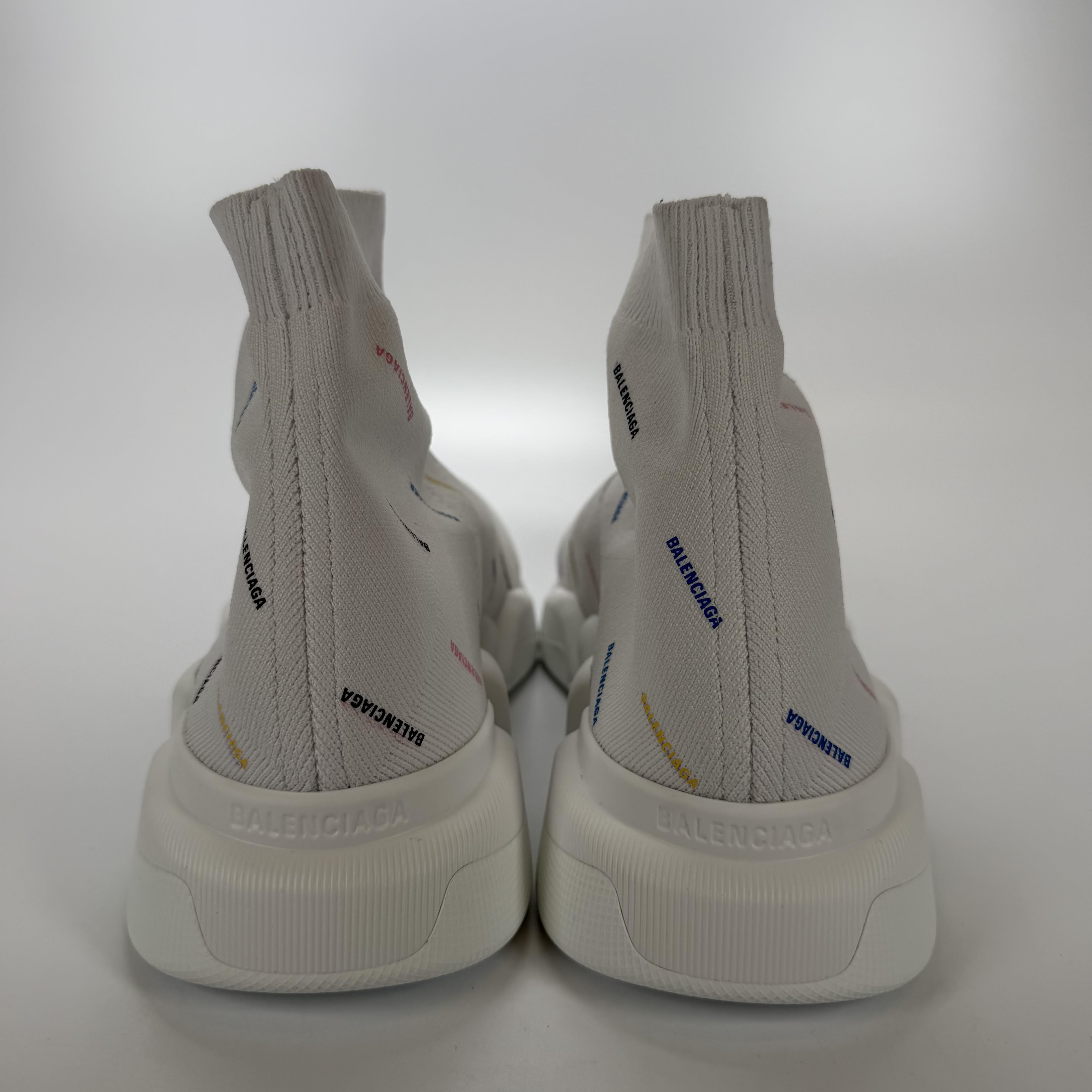 SP5078 Balenciaga Speed 2.0 Speed Trainer 'All Over Logo - White Multi'