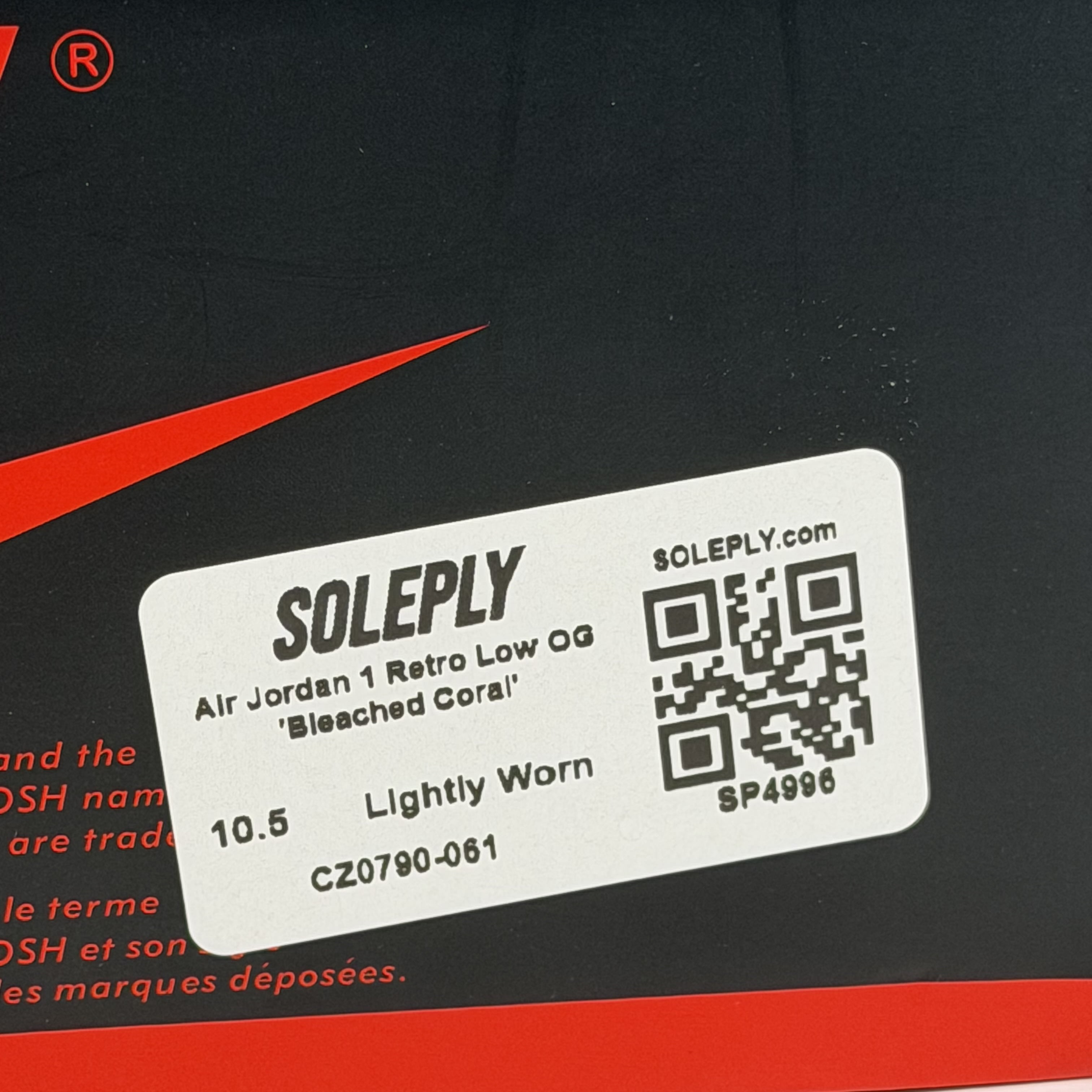 SP4996 Air Jordan 1 Retro Low OG 'Bleached Coral'