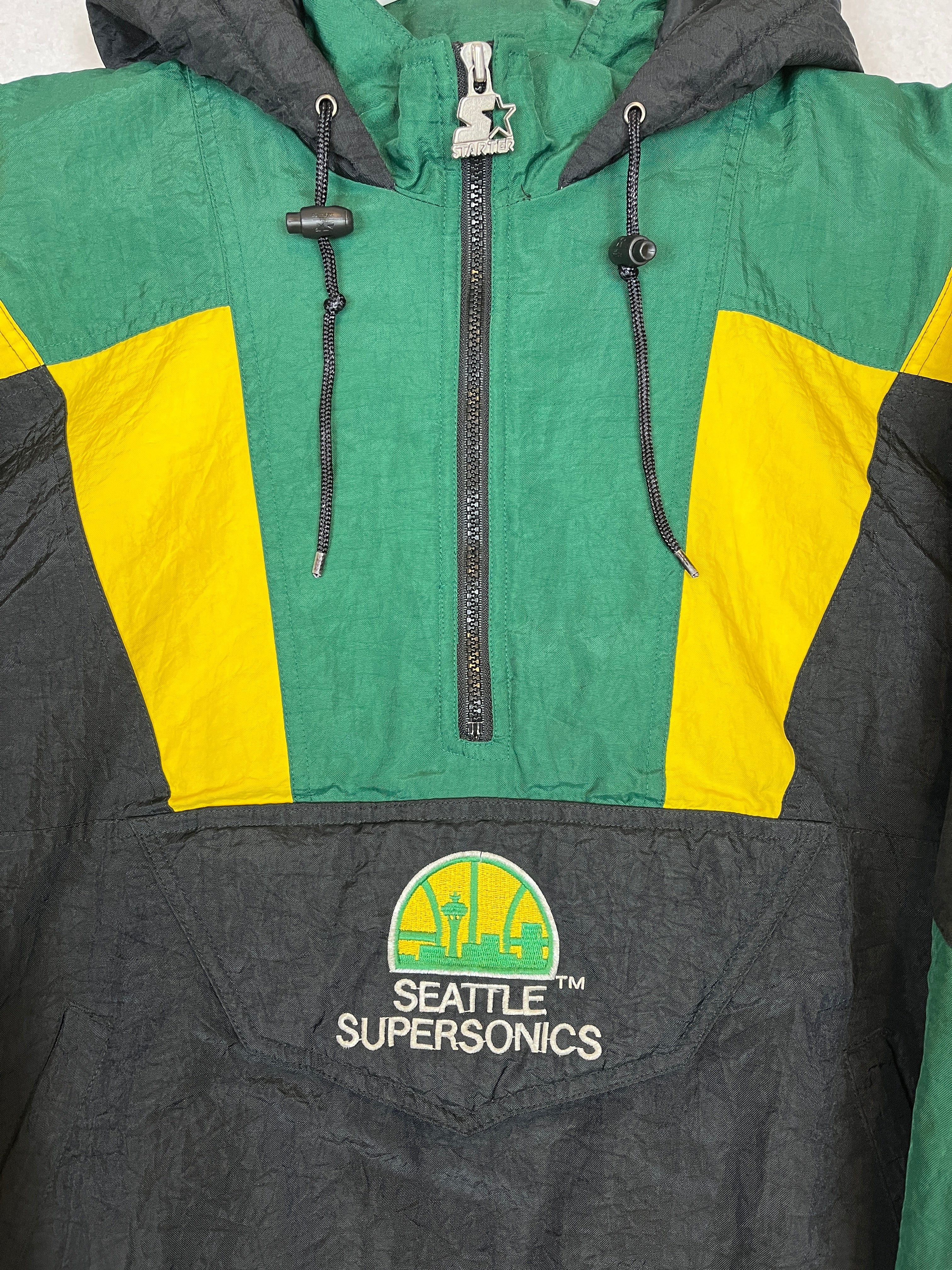 435609 (90s) Seattle Supersonics Pullover Starter Jacket