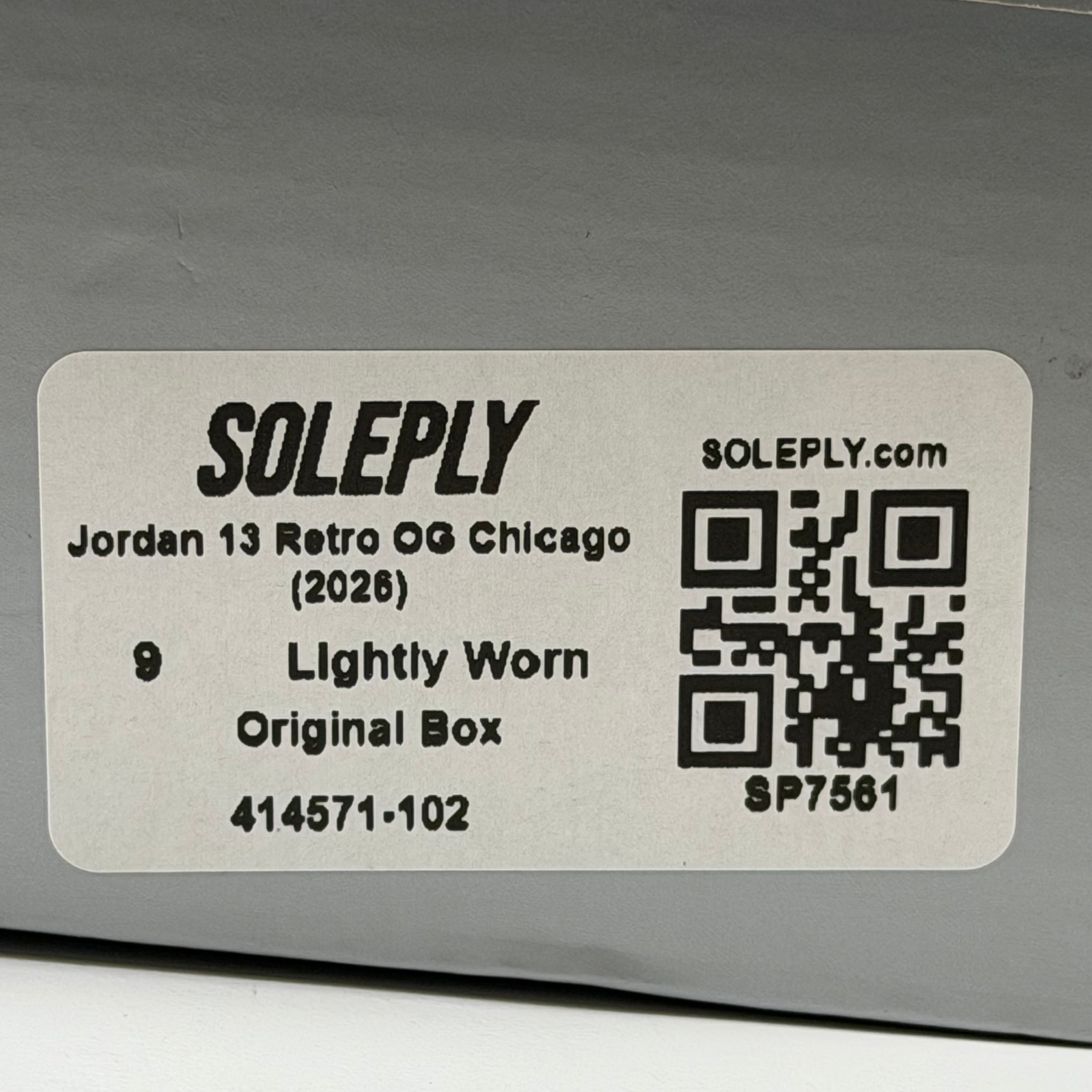 SP7561 Jordan 13 Retro OG Chicago (2026)