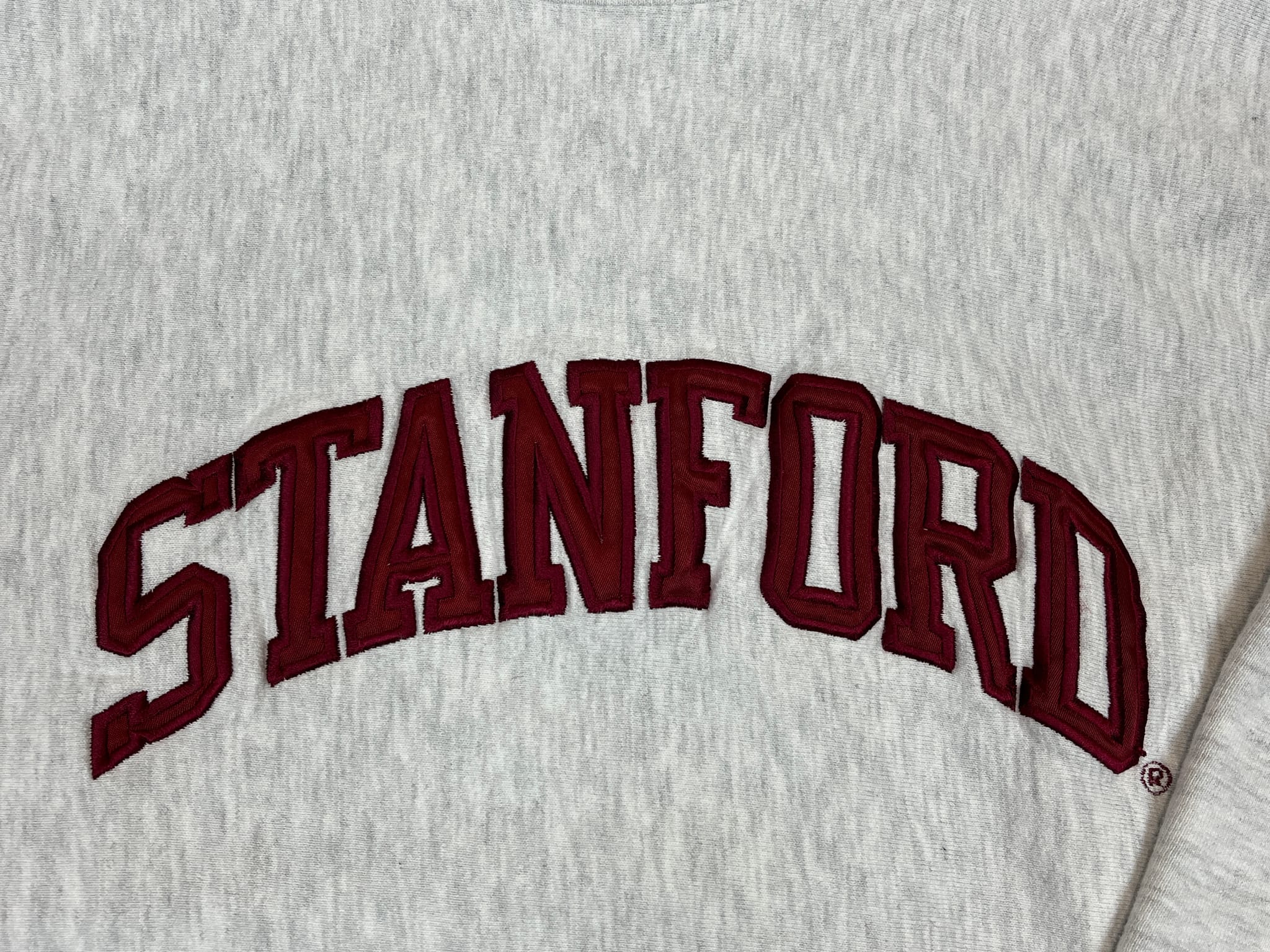435538 (90s) Stanford University Embroidered College Crewneck