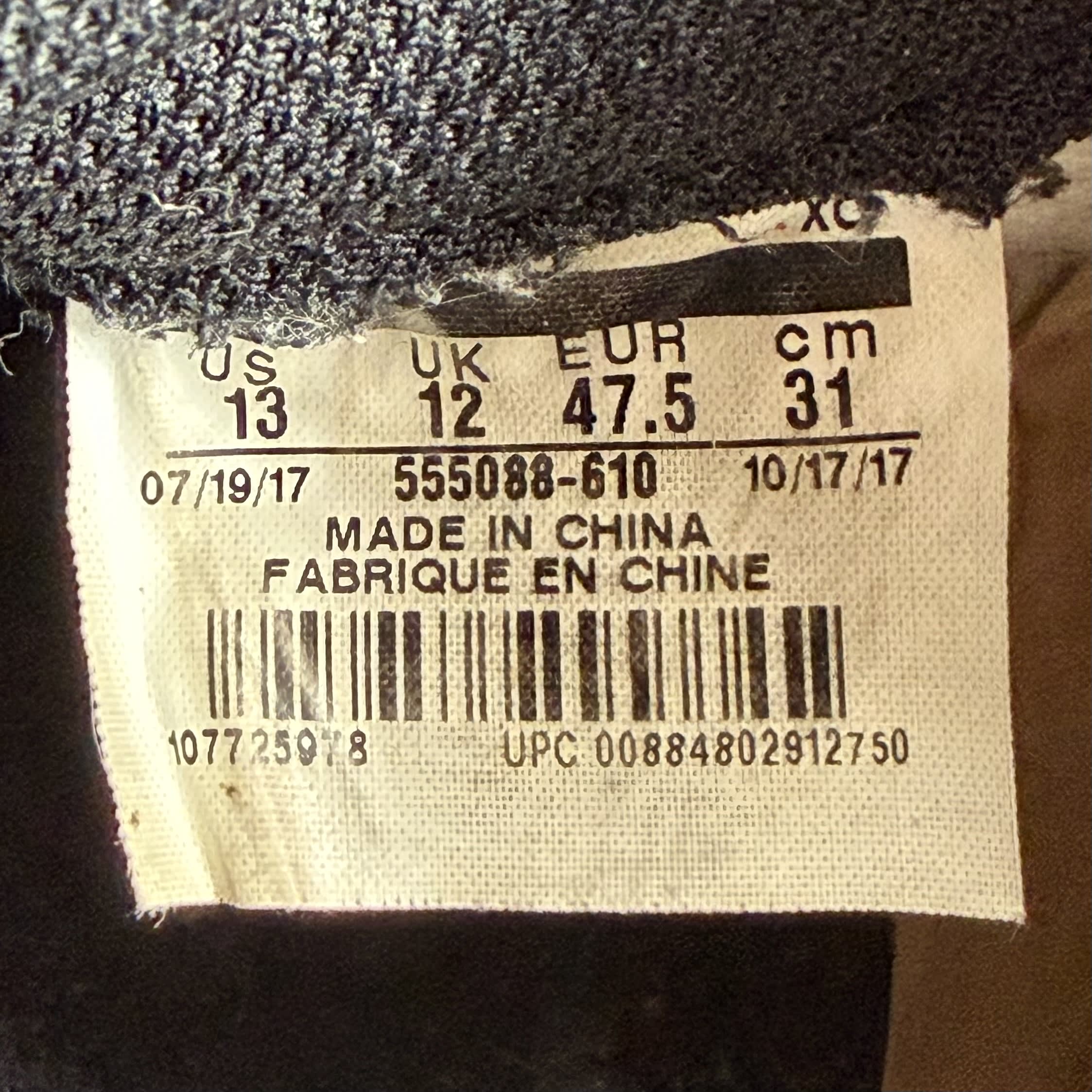455584 Jordan 1 Retro High Bred Toe