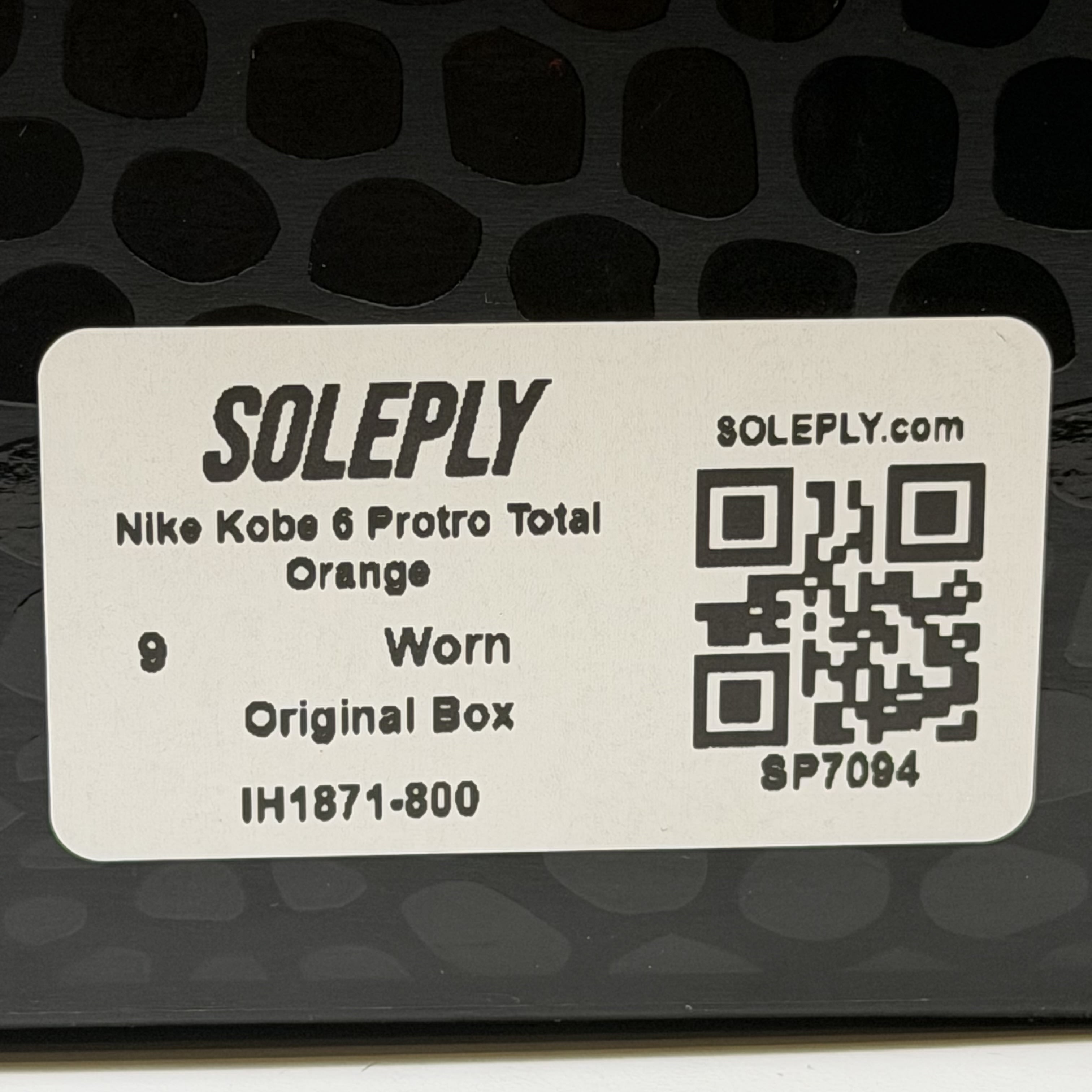 SP7094 Nike Kobe 6 Protro Total Orange