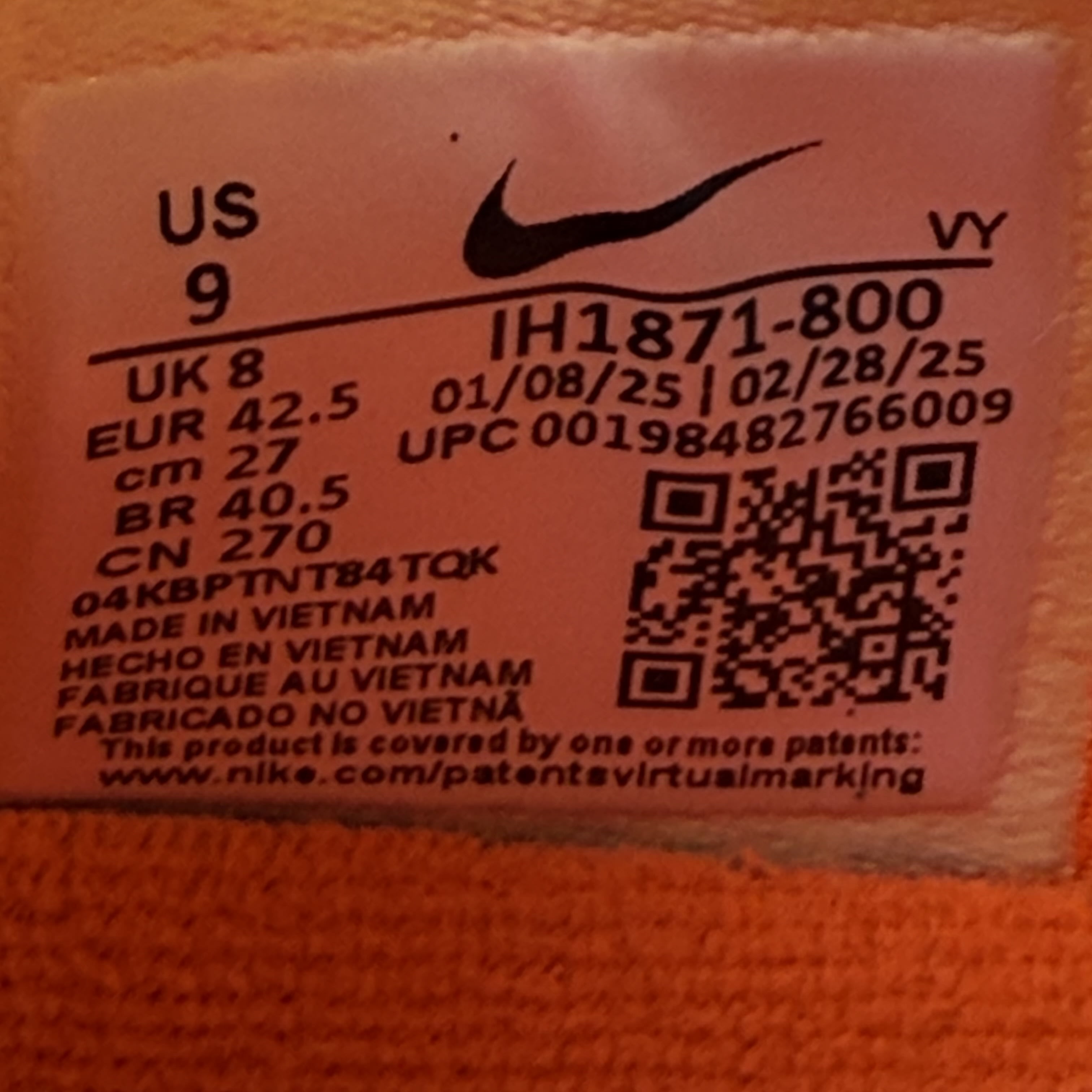 SP7094 Nike Kobe 6 Protro Total Orange