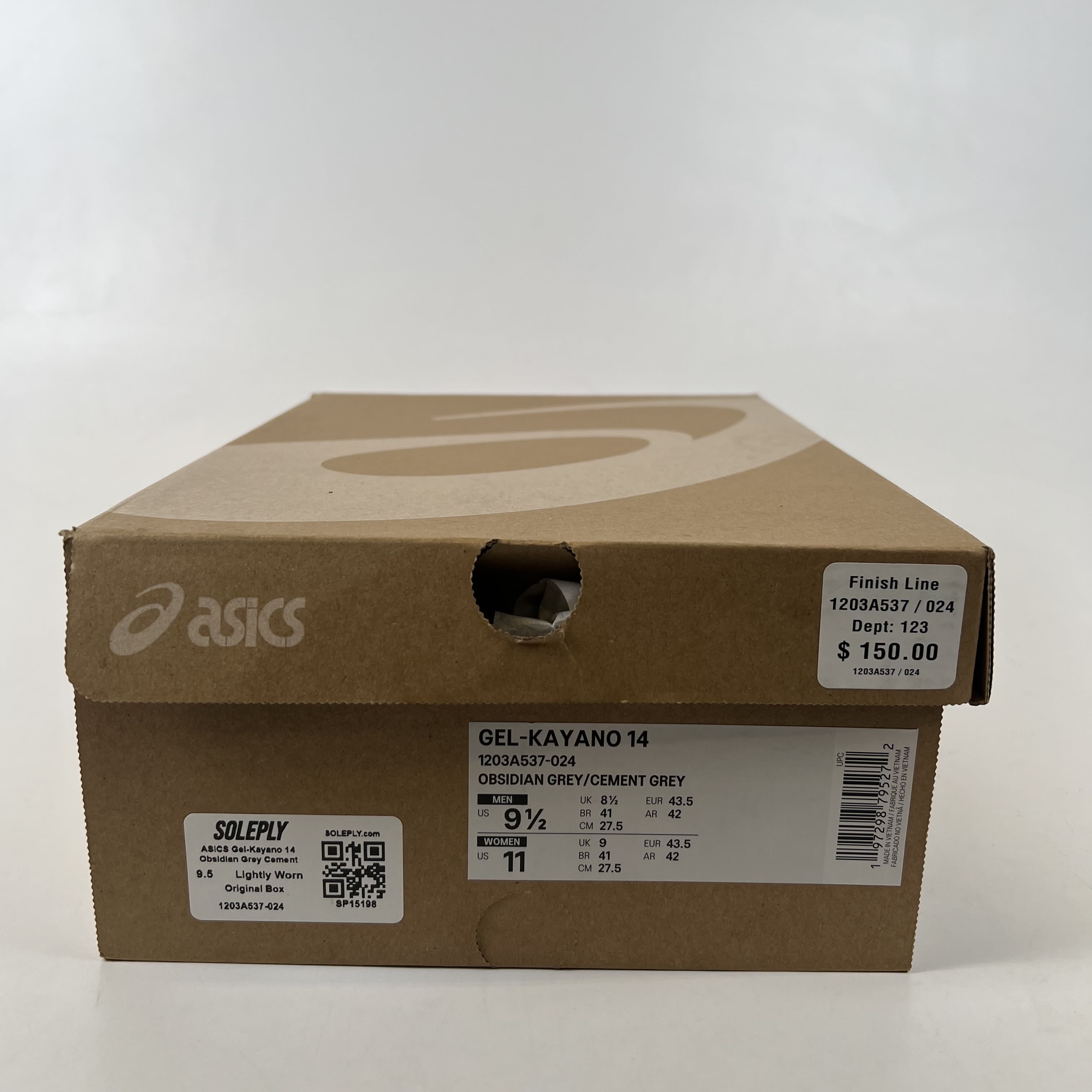 [SP15198] ASICS Gel-Kayano 14 Obsidian Grey Cement