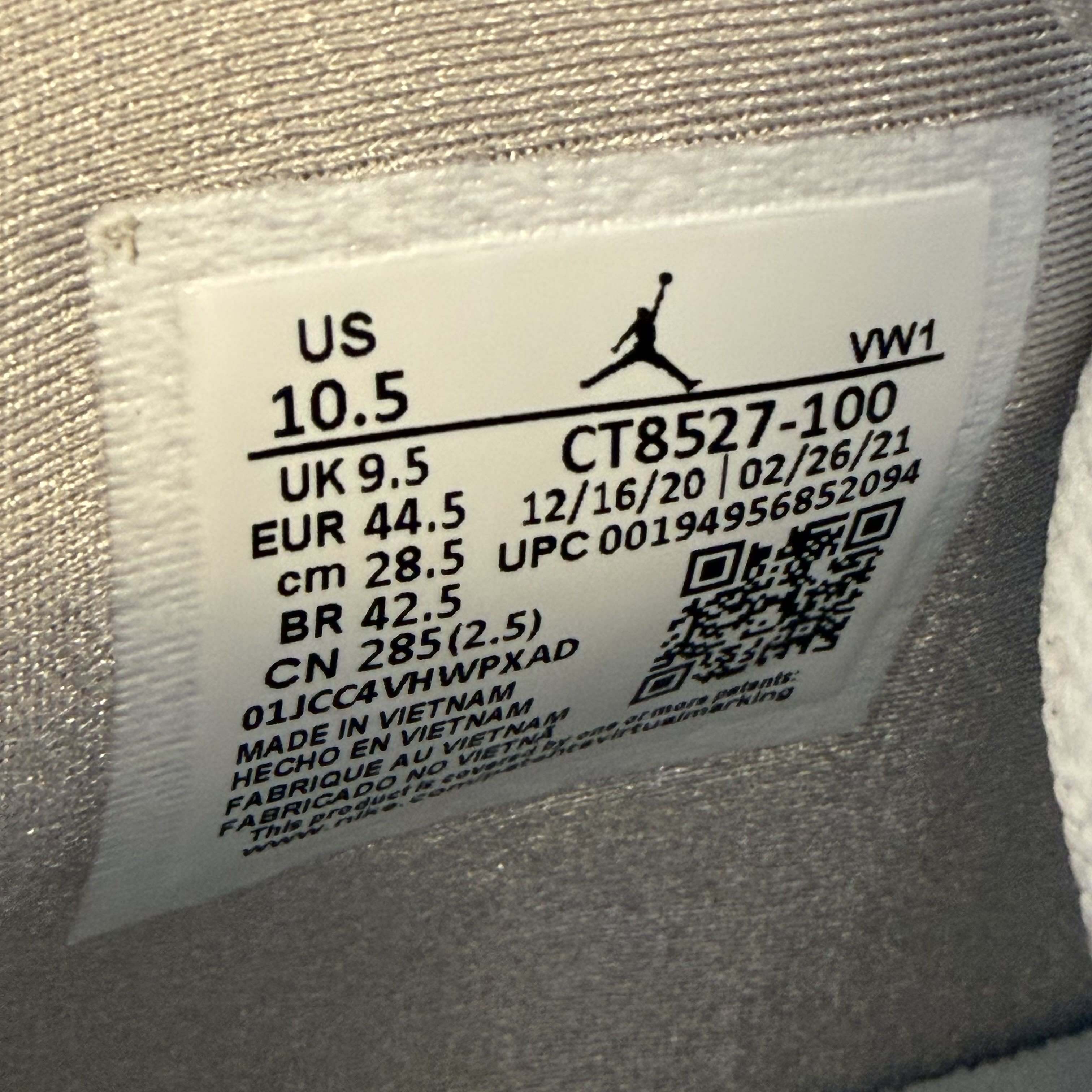 SP10717 Jordan 4 Retro White Oreo (2021)