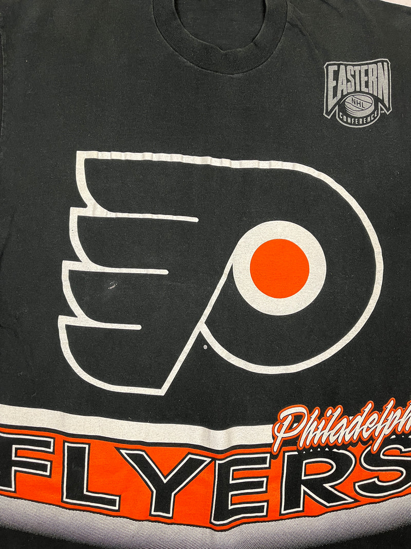 (1994) Philadelphia Flyers All Over Print Salem T-Shirt