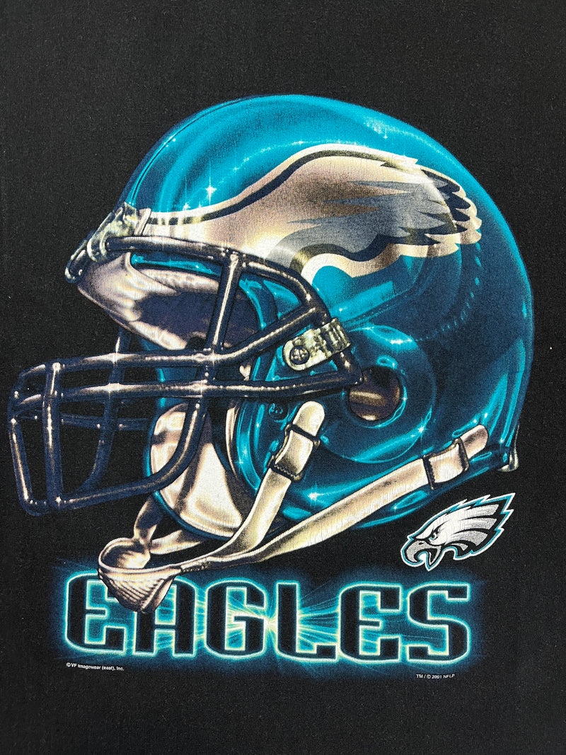 (2001) Philadelphia Eagles Helmet Big Print T-Shirt