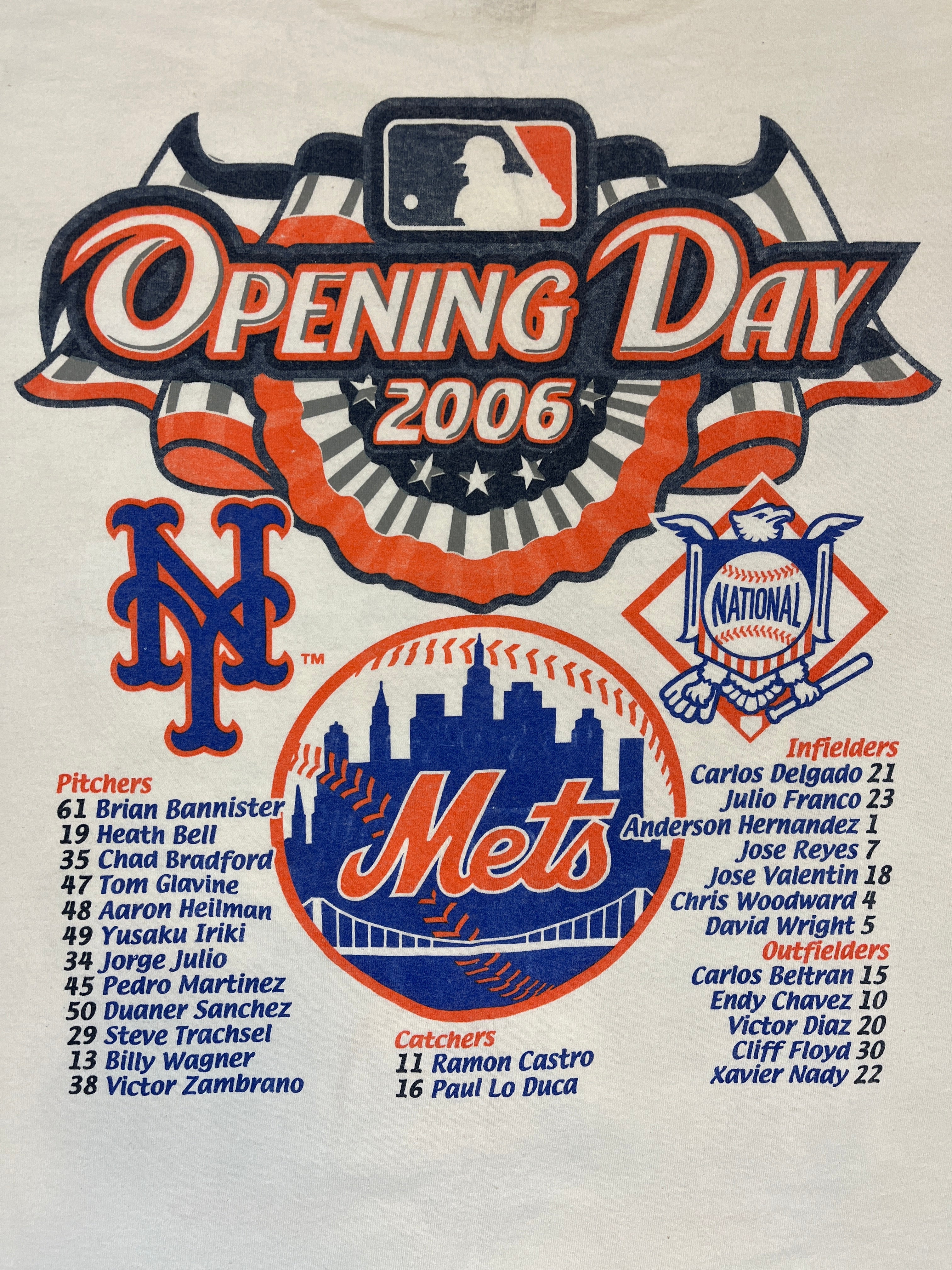 435505 (2006) New York Mets Opening Day Team Players Photo T-Shirt