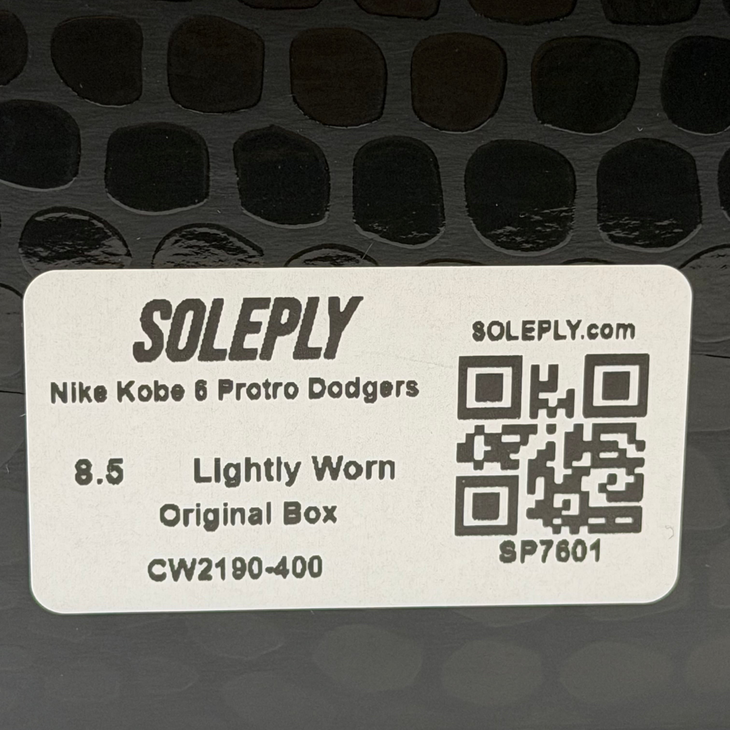 [SP7601] Nike Kobe 6 Protro Dodgers