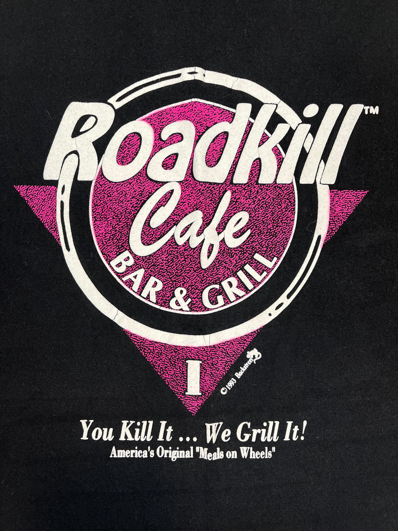 (1993) Road Kill Cafe 'You Kill It.. We Grill It!' Restaurant T-Shirt