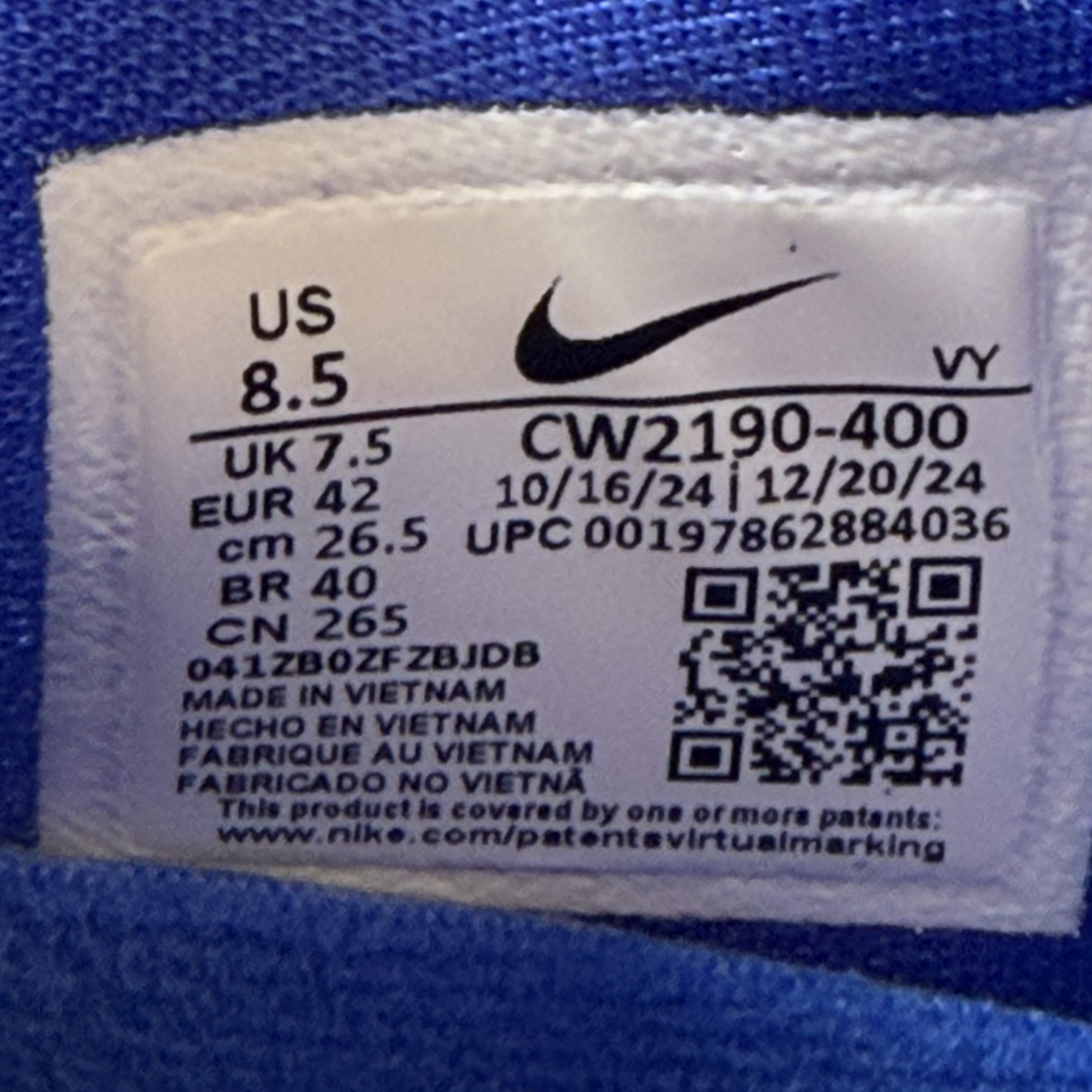 SP7601 Nike Kobe 6 Protro Dodgers