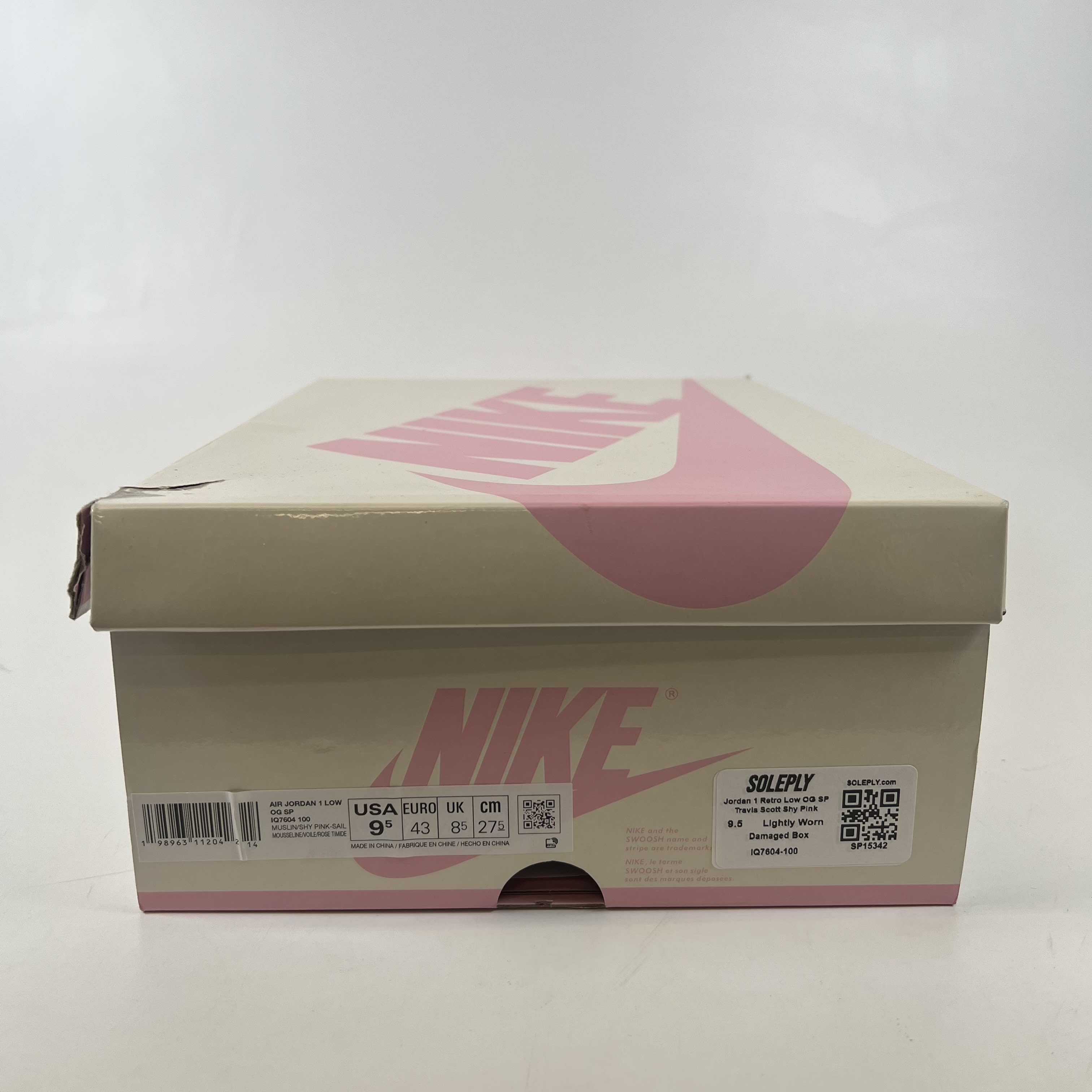 [SP15342] Jordan 1 Retro Low OG SP Travis Scott Shy Pink