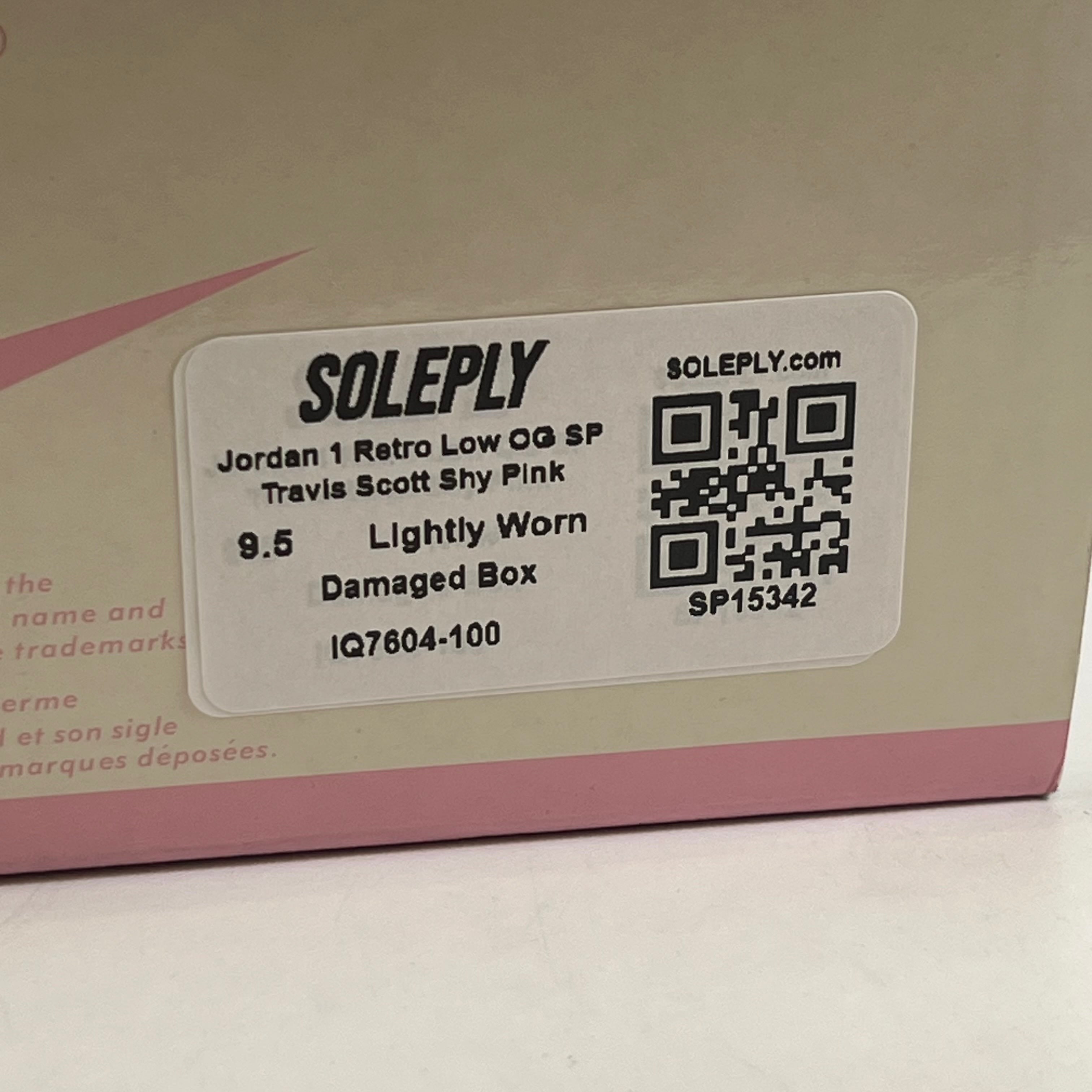 [SP15342] Jordan 1 Retro Low OG SP Travis Scott Shy Pink