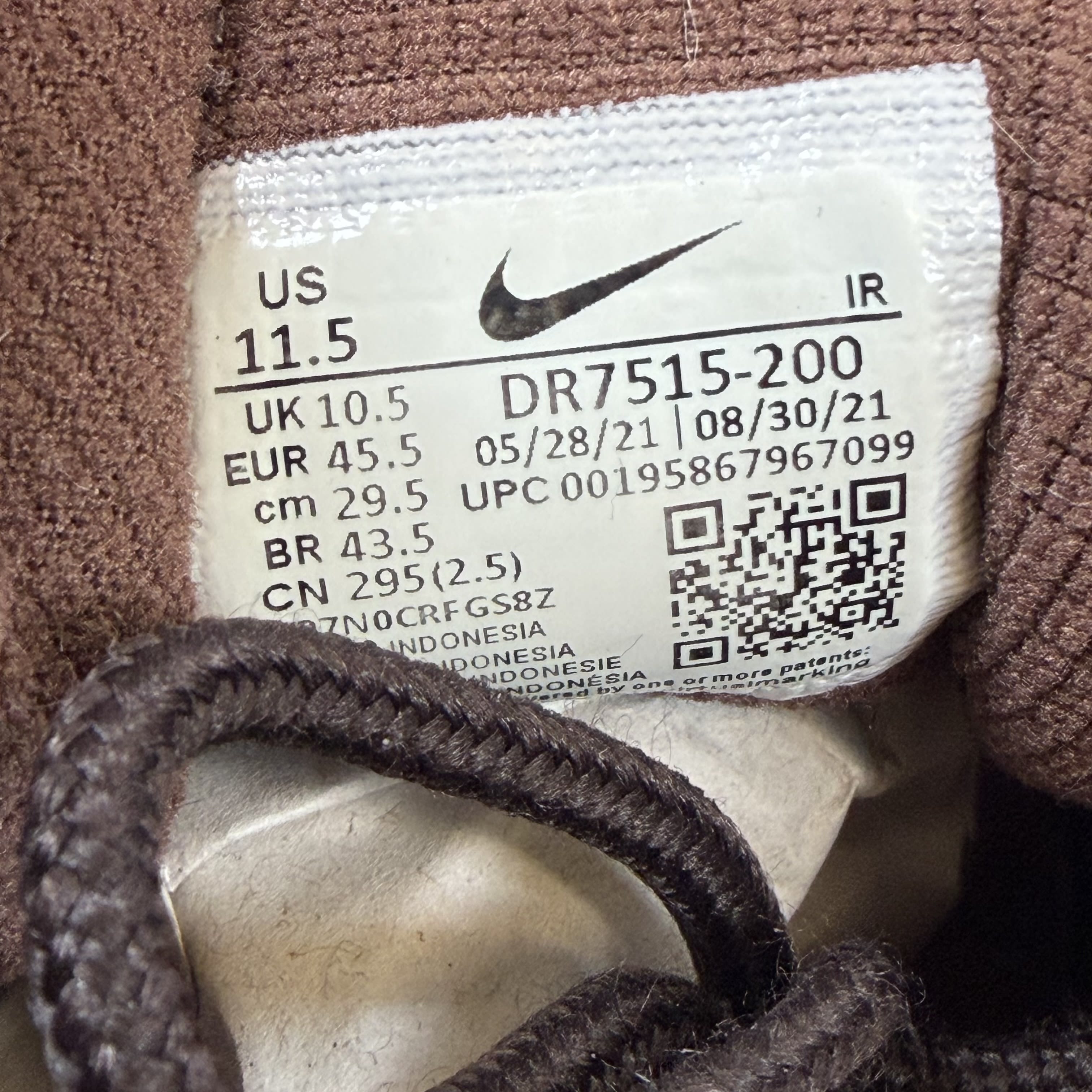 SP10222 Nike Air Trainer 1 SP Travis Scott Wheat