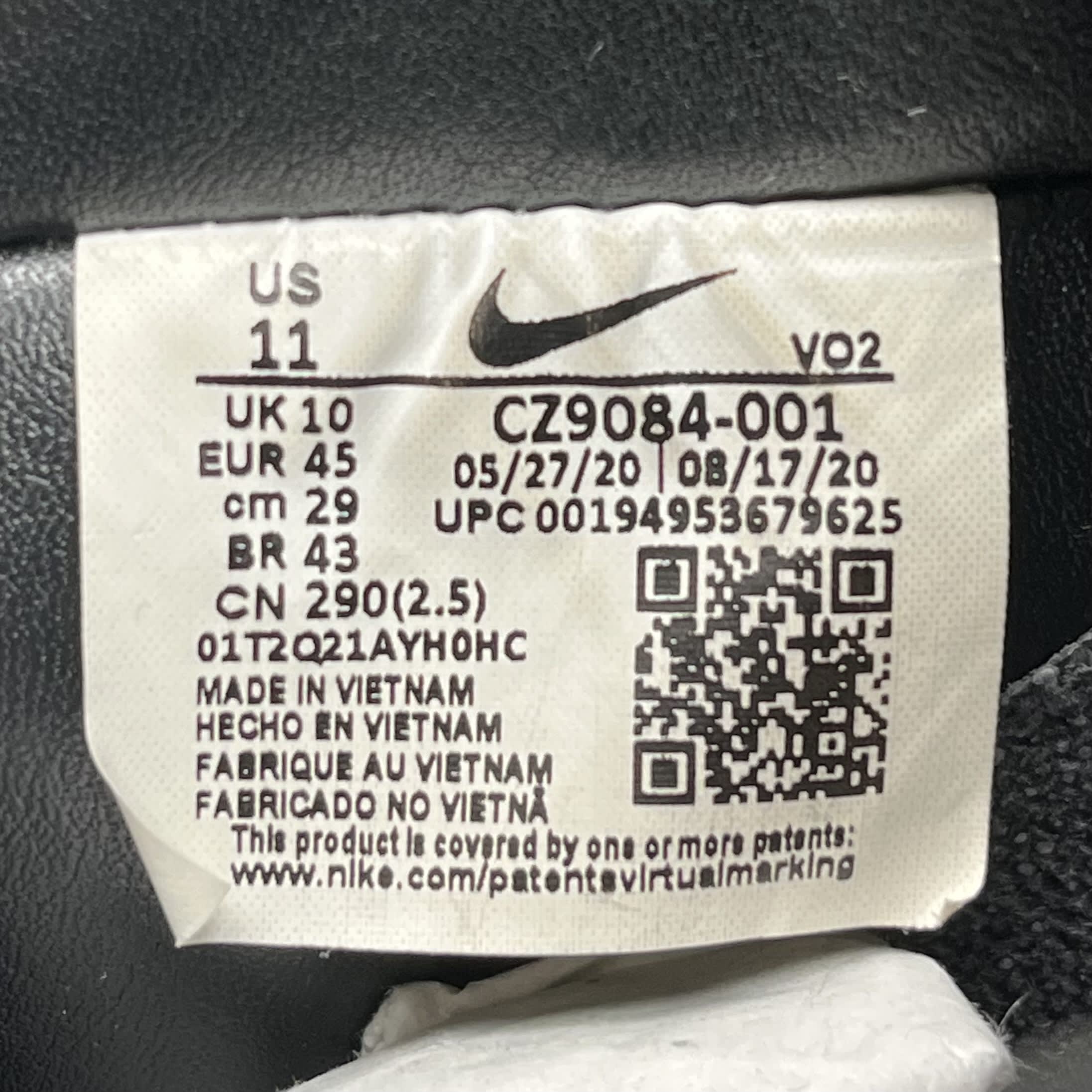 797282 Nike Air Force 1 Low Stussy Black