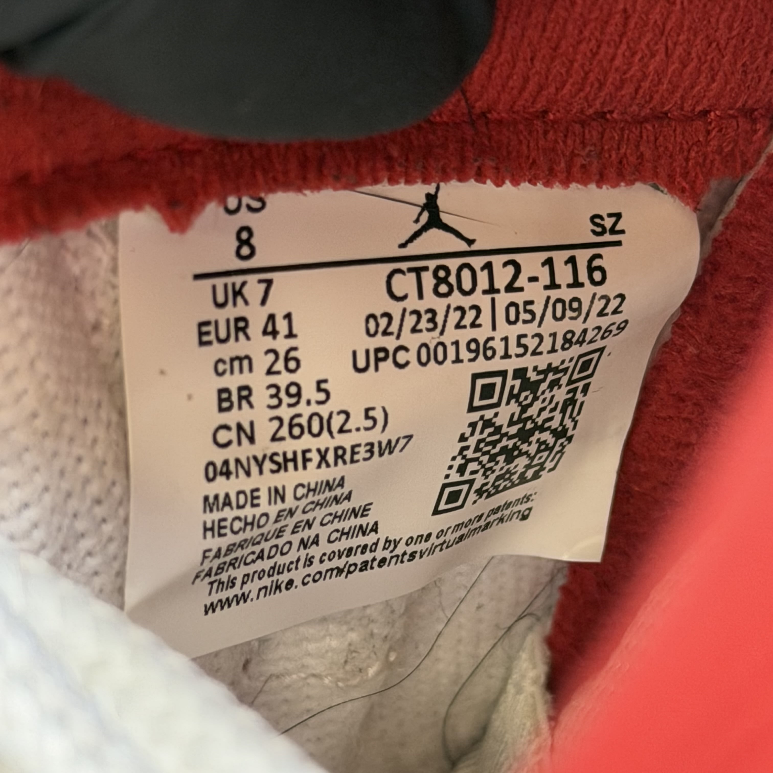 [SP4474] Jordan 11 Retro Cherry (2022)
