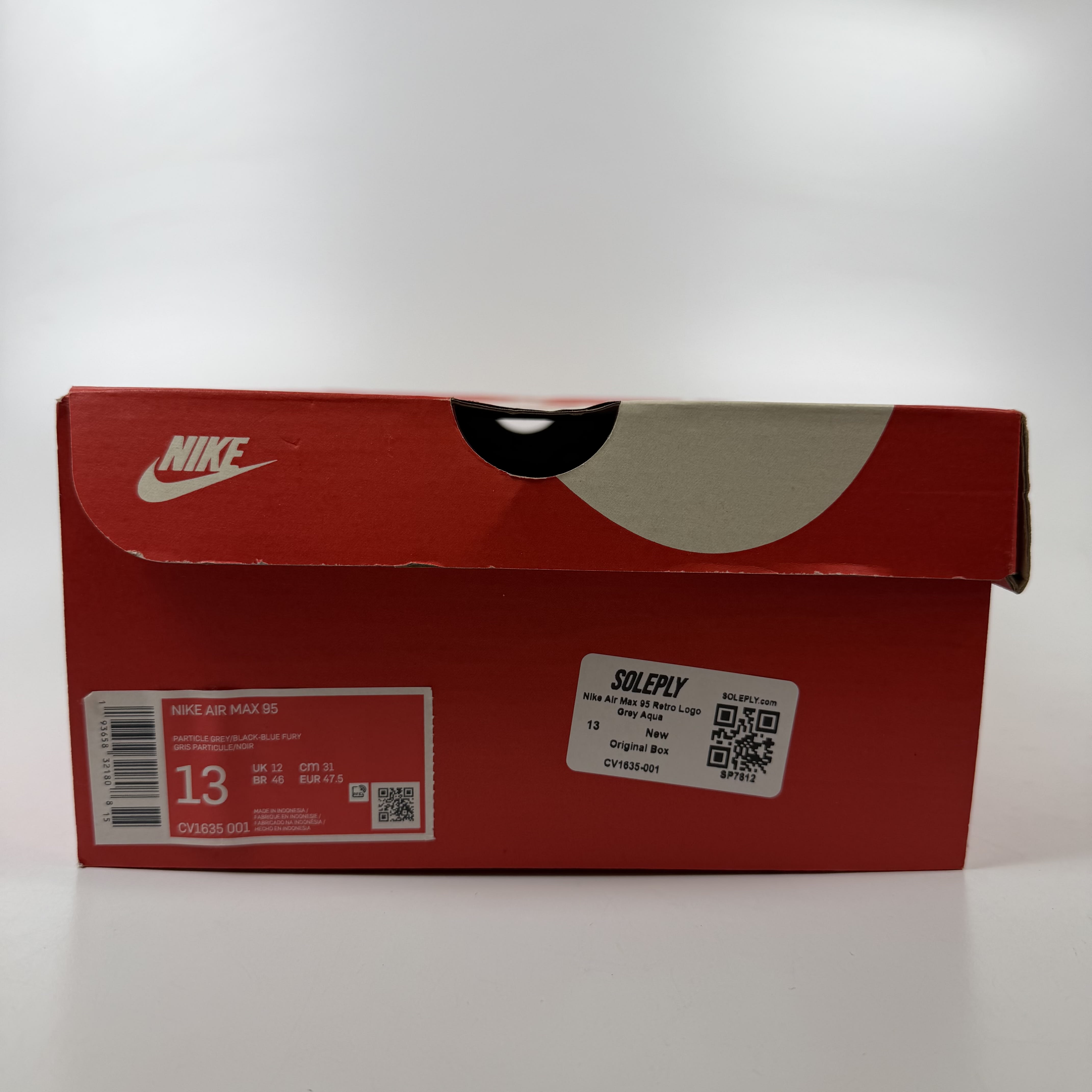 [SP7812] Nike Air Max 95 Retro Logo Grey Aqua