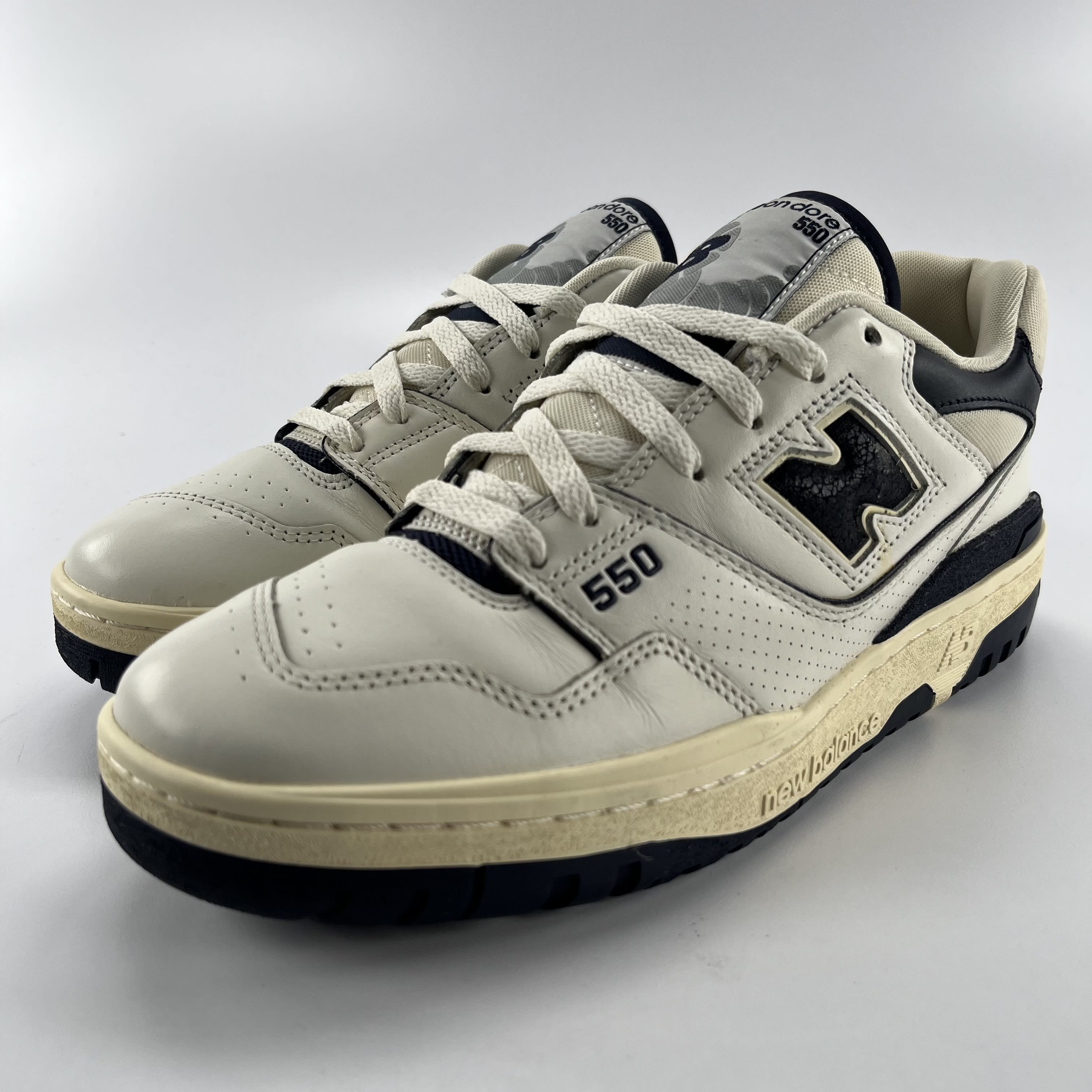 632813 New Balance 550 Aime Leon Dore White Navy