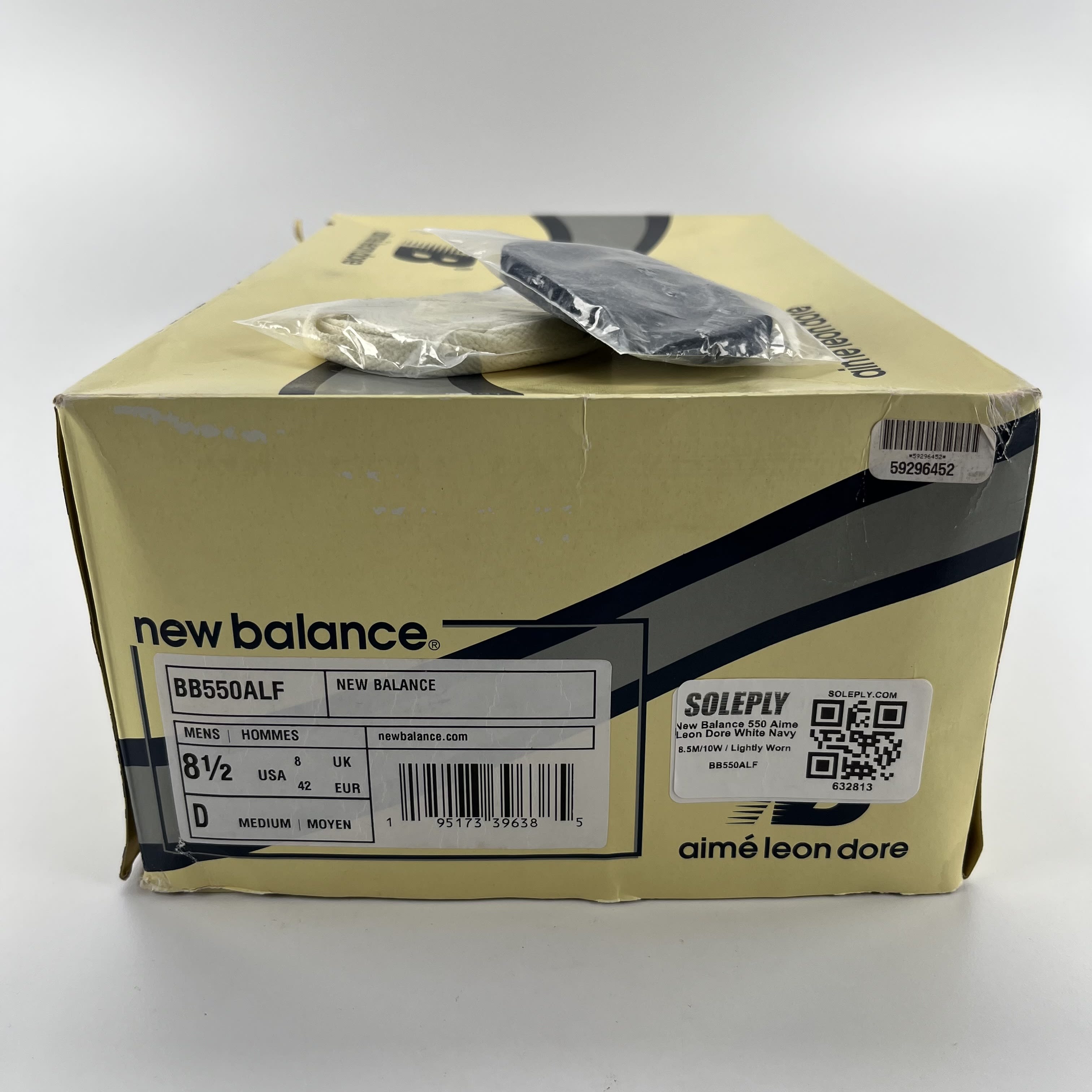 632813 New Balance 550 Aime Leon Dore White Navy