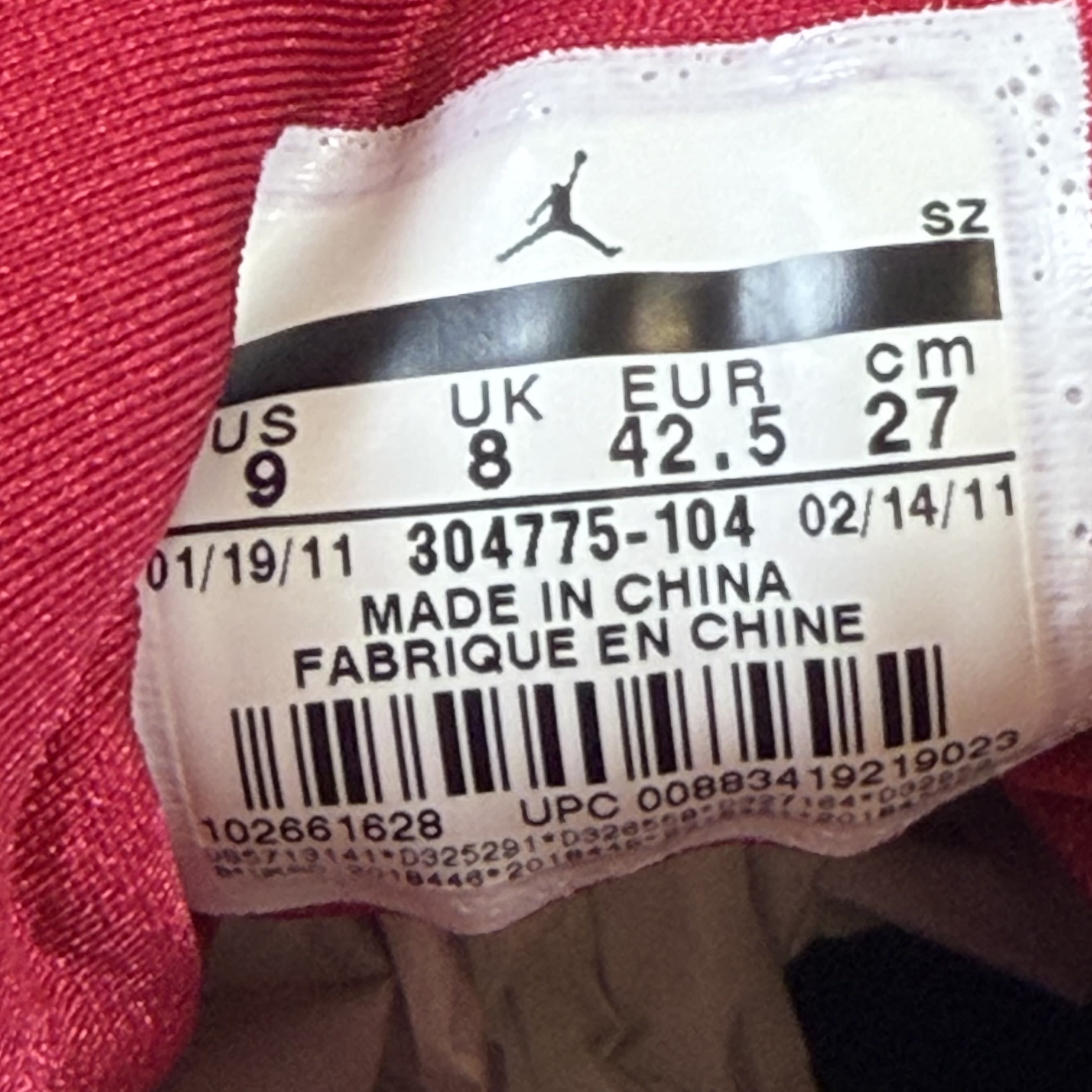 SP10794 Jordan 7 Retro Cardinal (2011)
