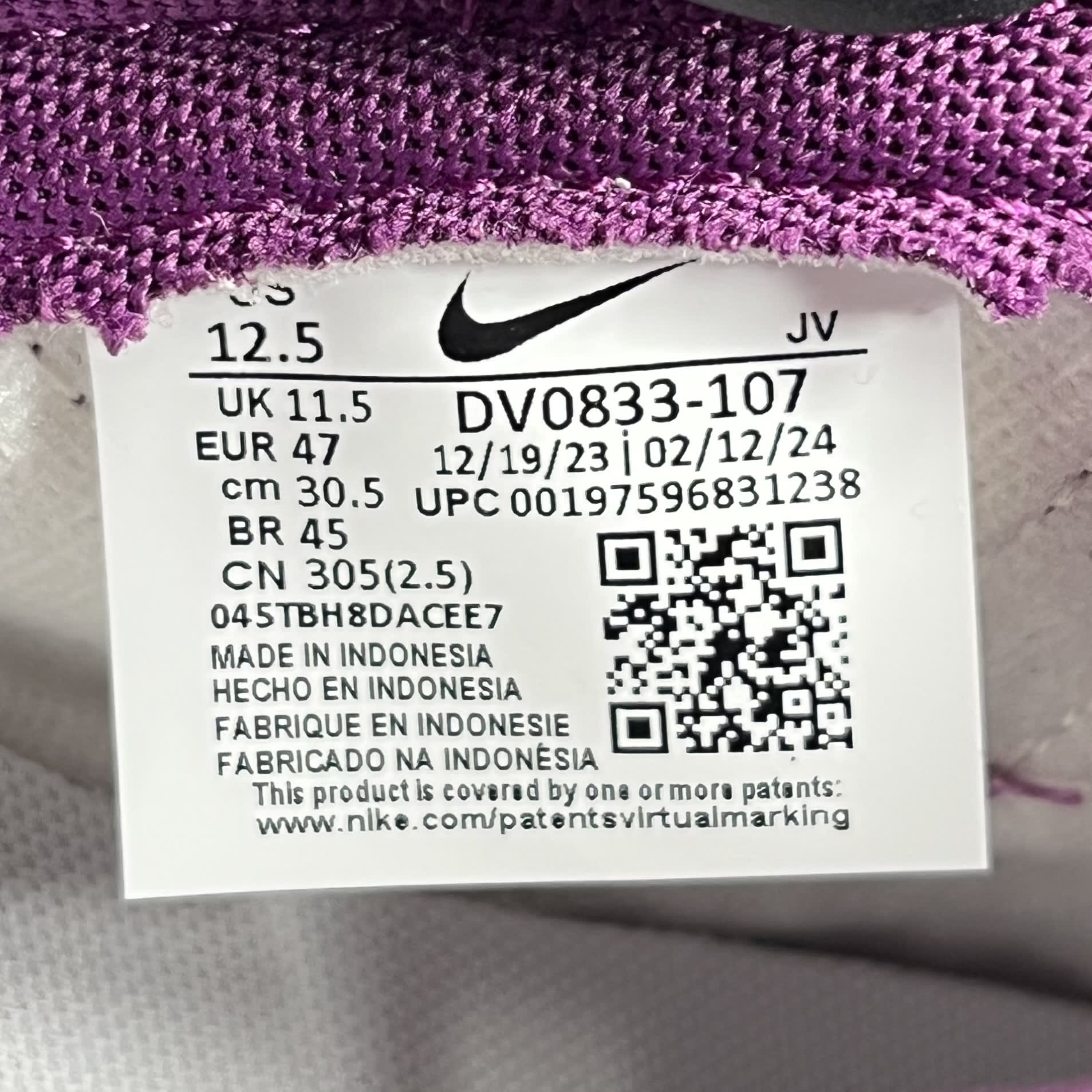 610357 Nike Dunk Low White Viotech