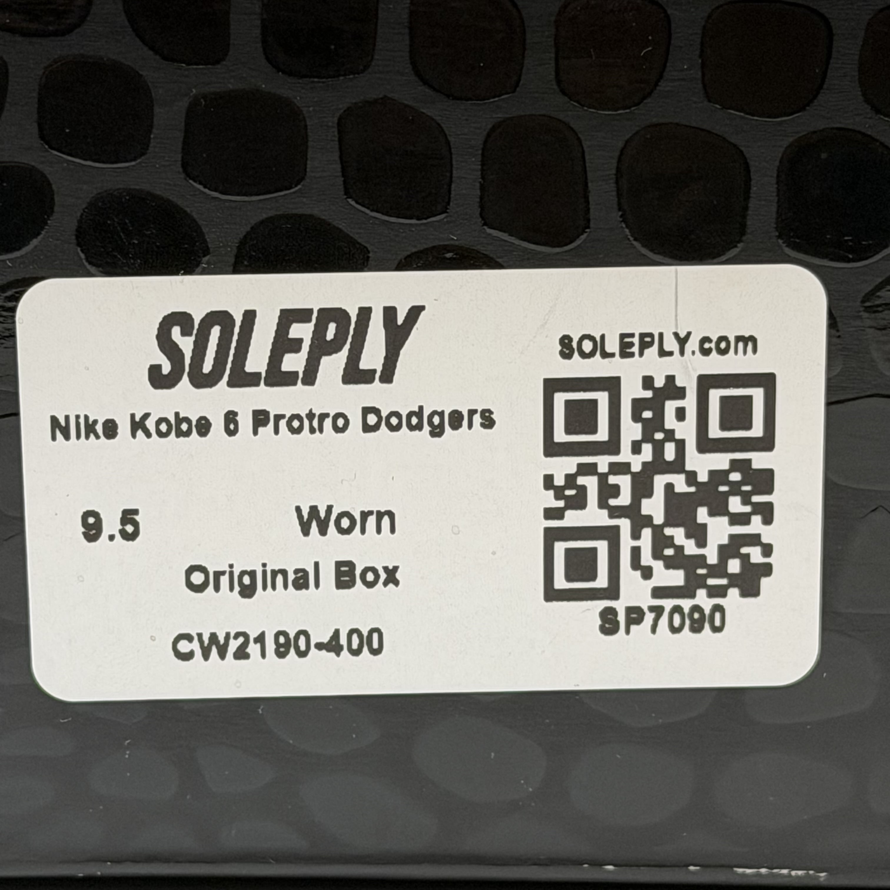 SP7090 Nike Kobe 6 Protro Dodgers