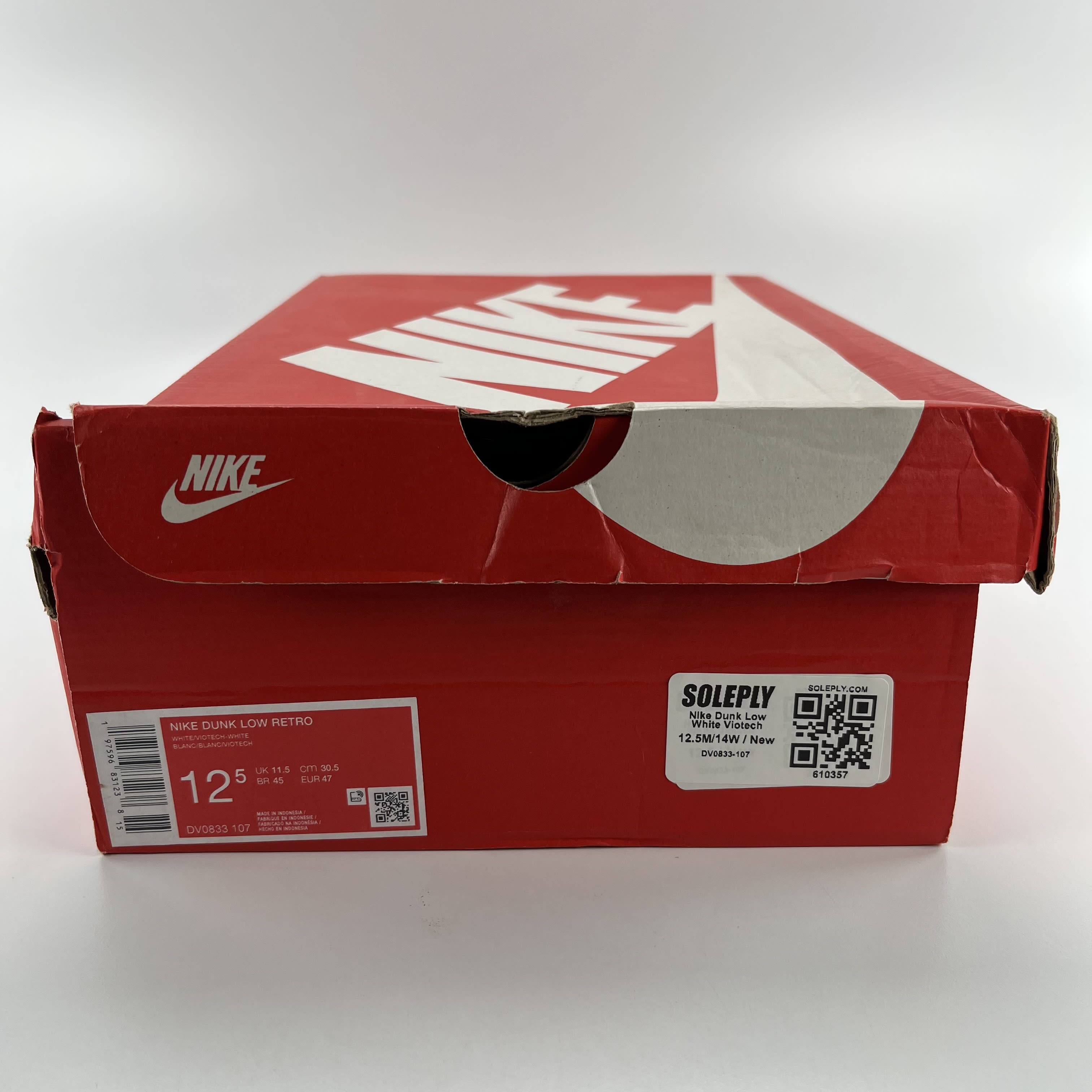 610357 Nike Dunk Low White Viotech
