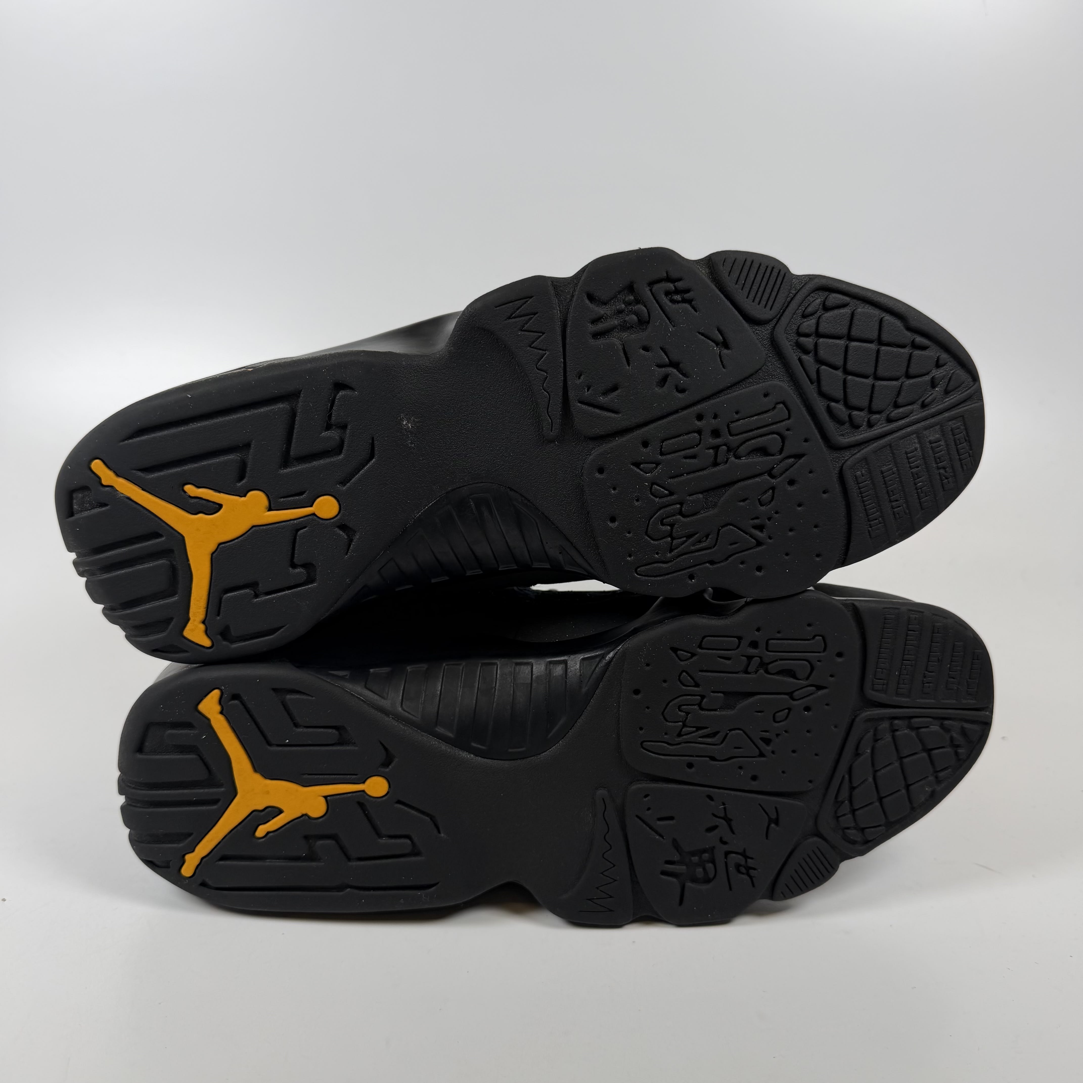 SP7720 Jordan 9 Retro Dark Charcoal University Gold