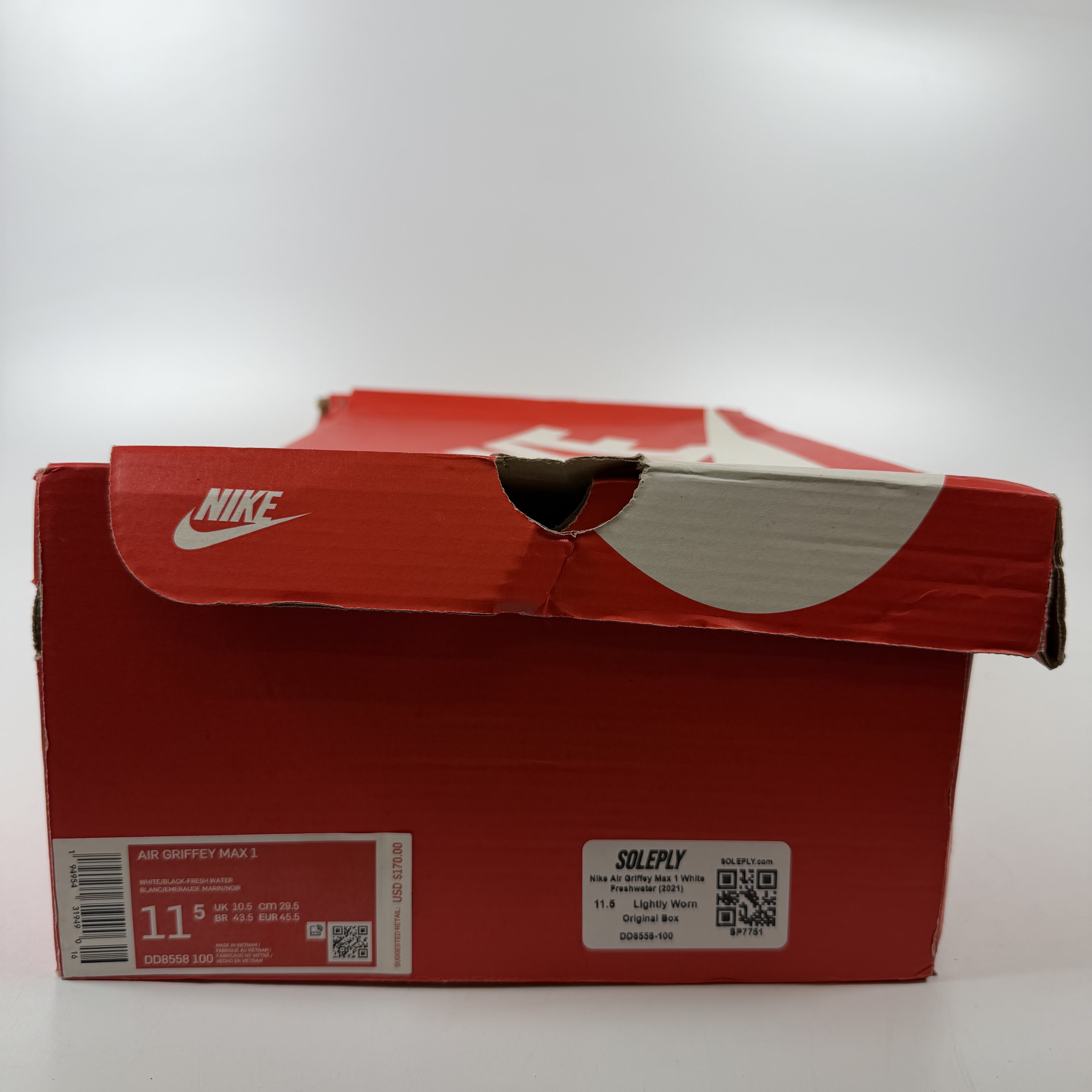 SP7751 Nike Air Griffey Max 1 White Freshwater (2021)