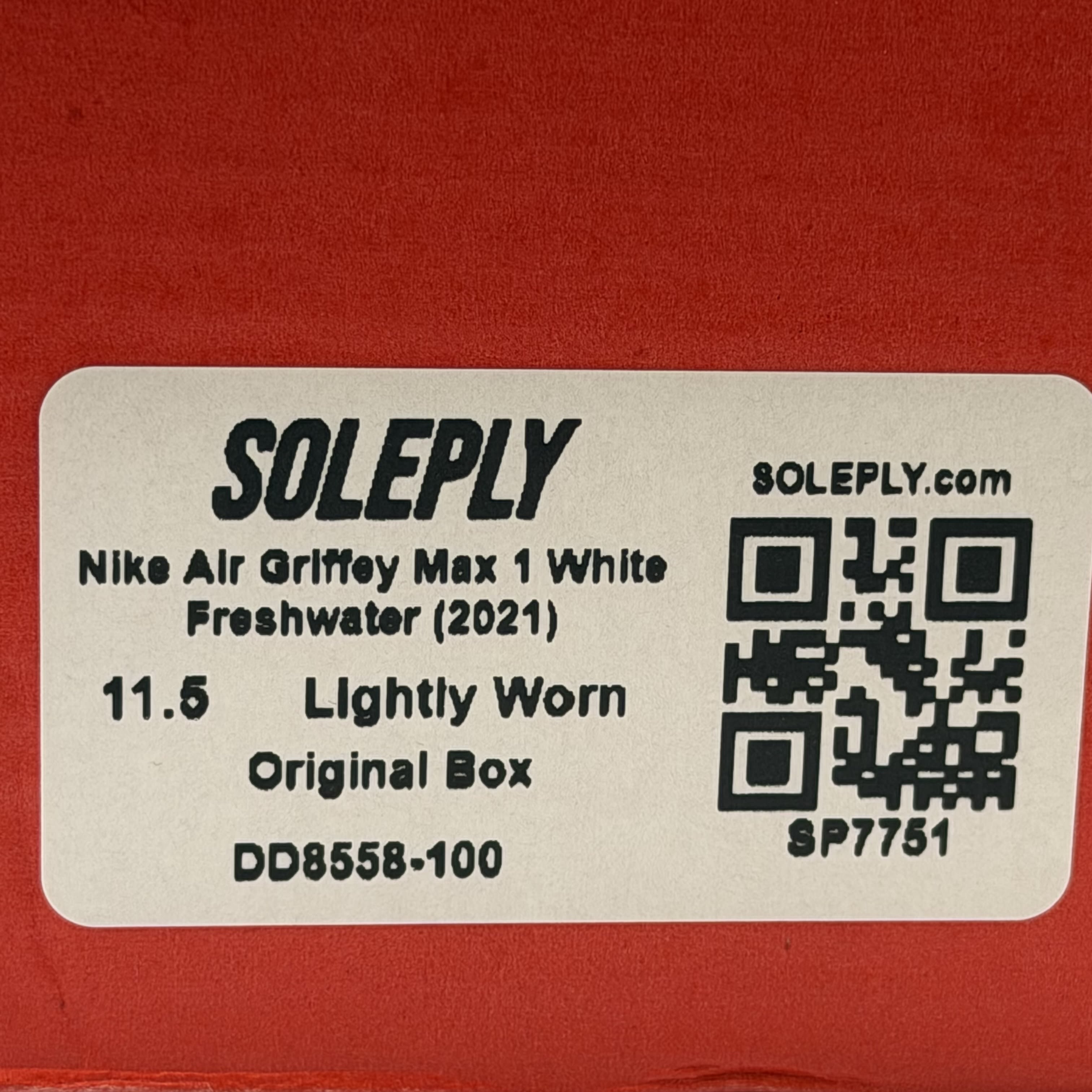 SP7751 Nike Air Griffey Max 1 White Freshwater (2021)