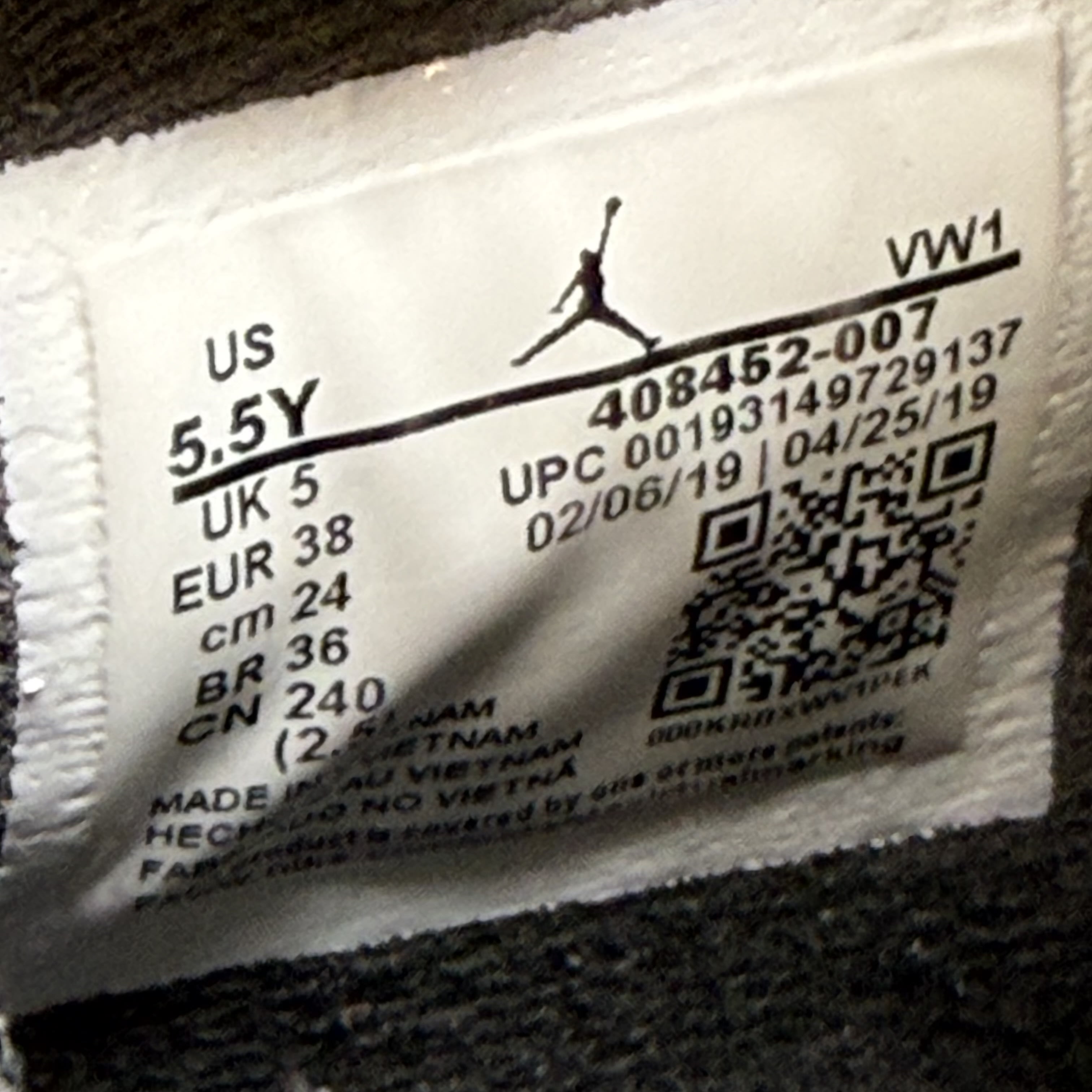 SP3698 Jordan 4 Retro Cool Grey (2019) (GS)