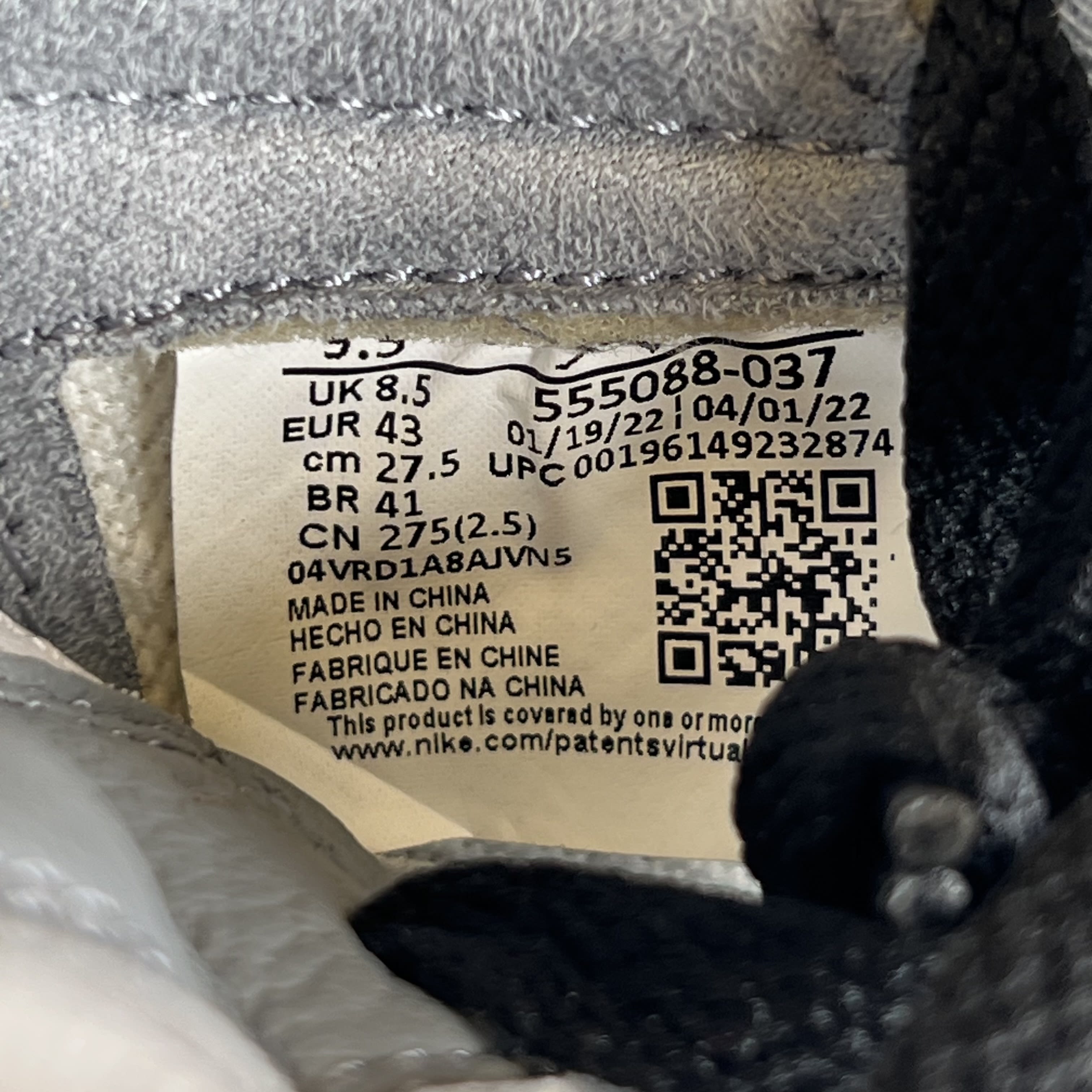 SP6244 Jordan 1 Retro High OG Stealth