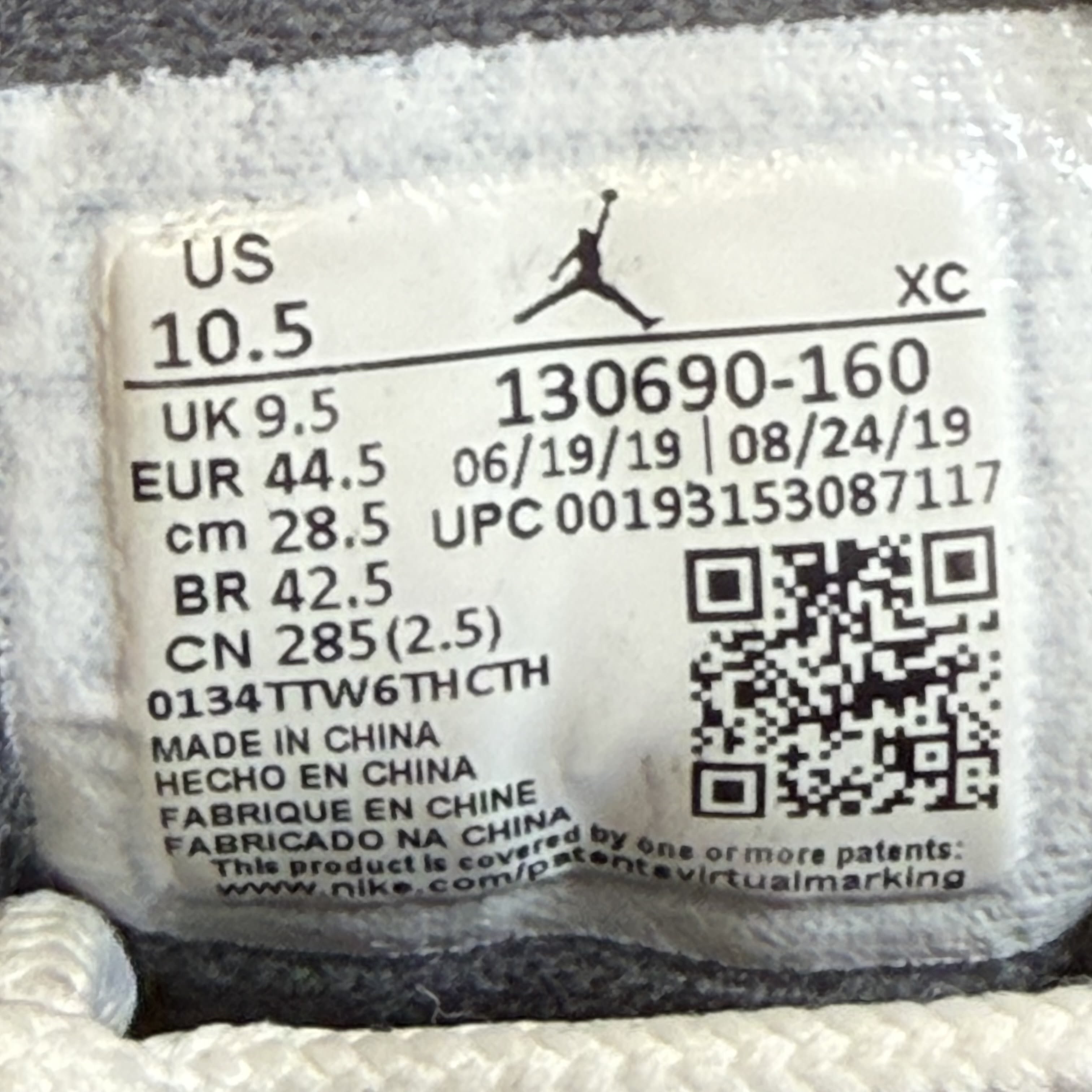 683224 Jordan 12 Retro White Dark Grey