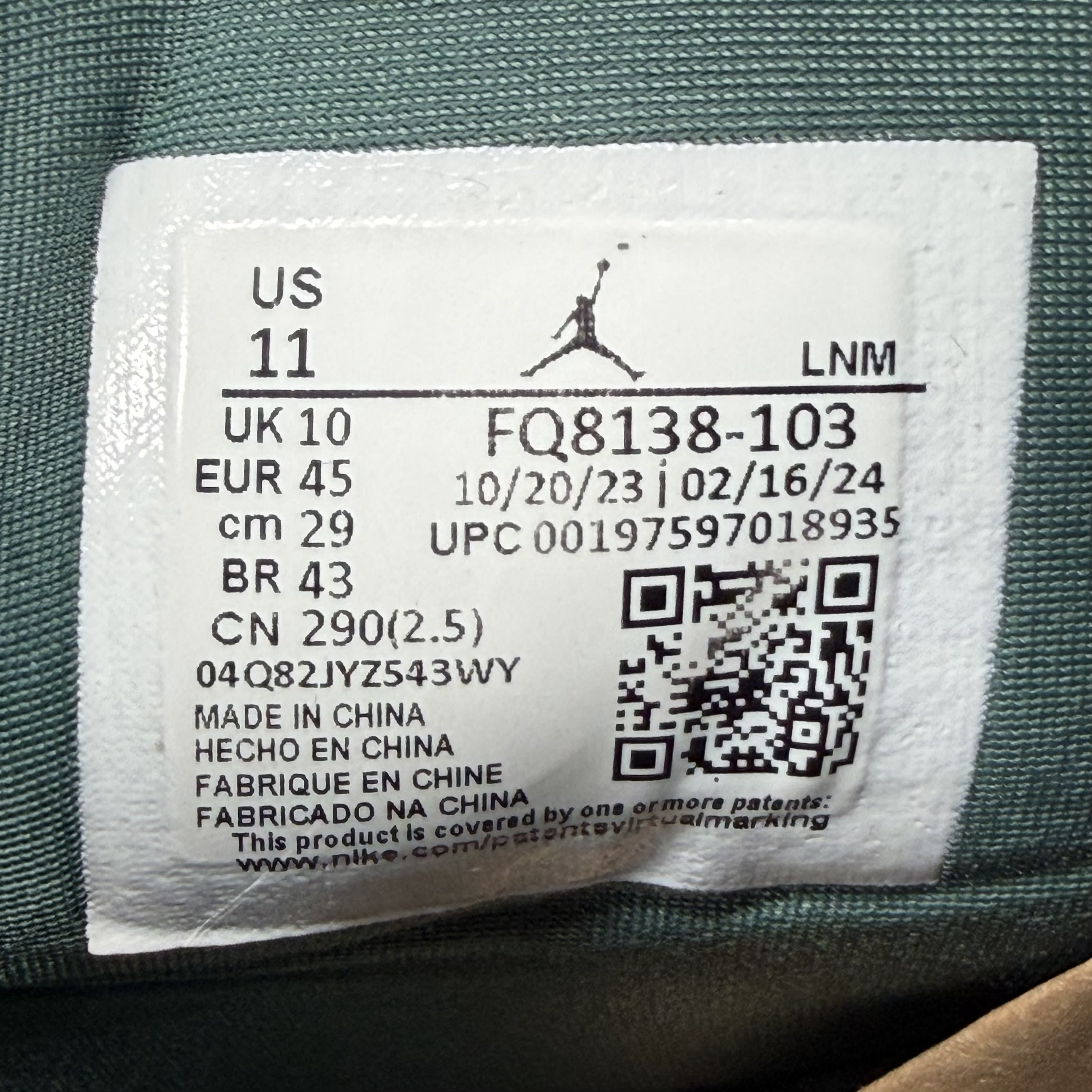 446787 Jordan 4 Retro Oxidized Green