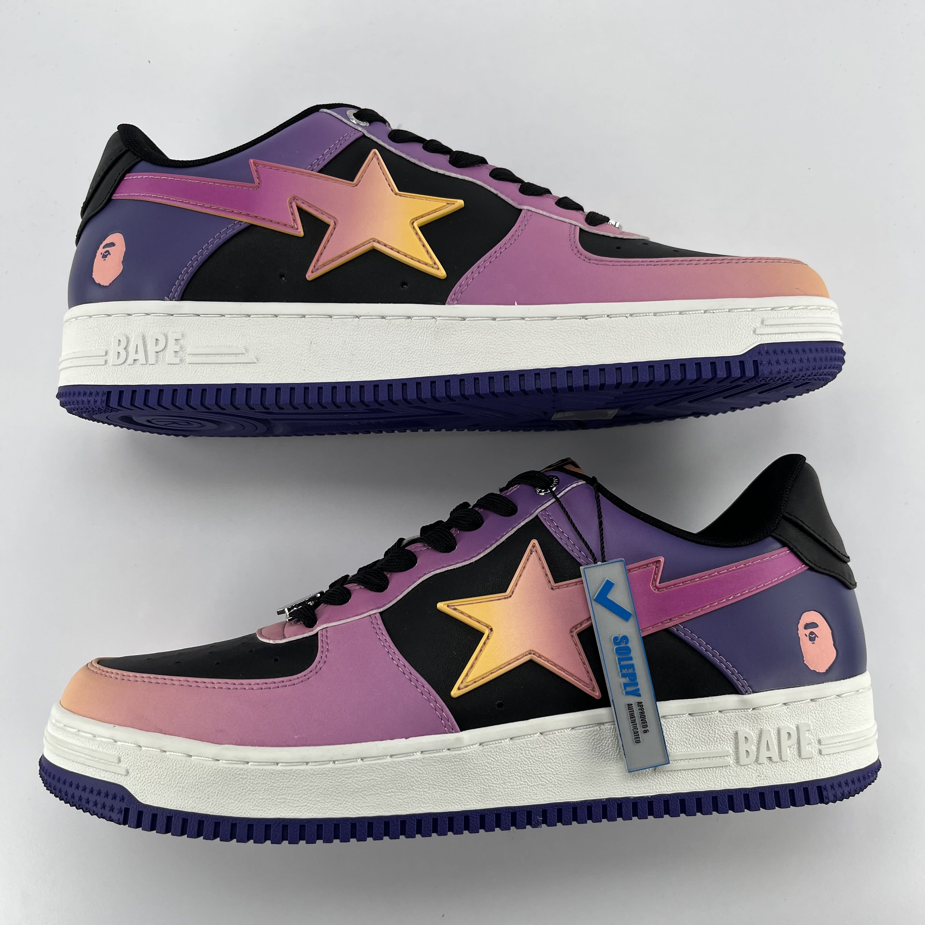 SP563 A Bathing Ape Bape Sta Purple Gradation