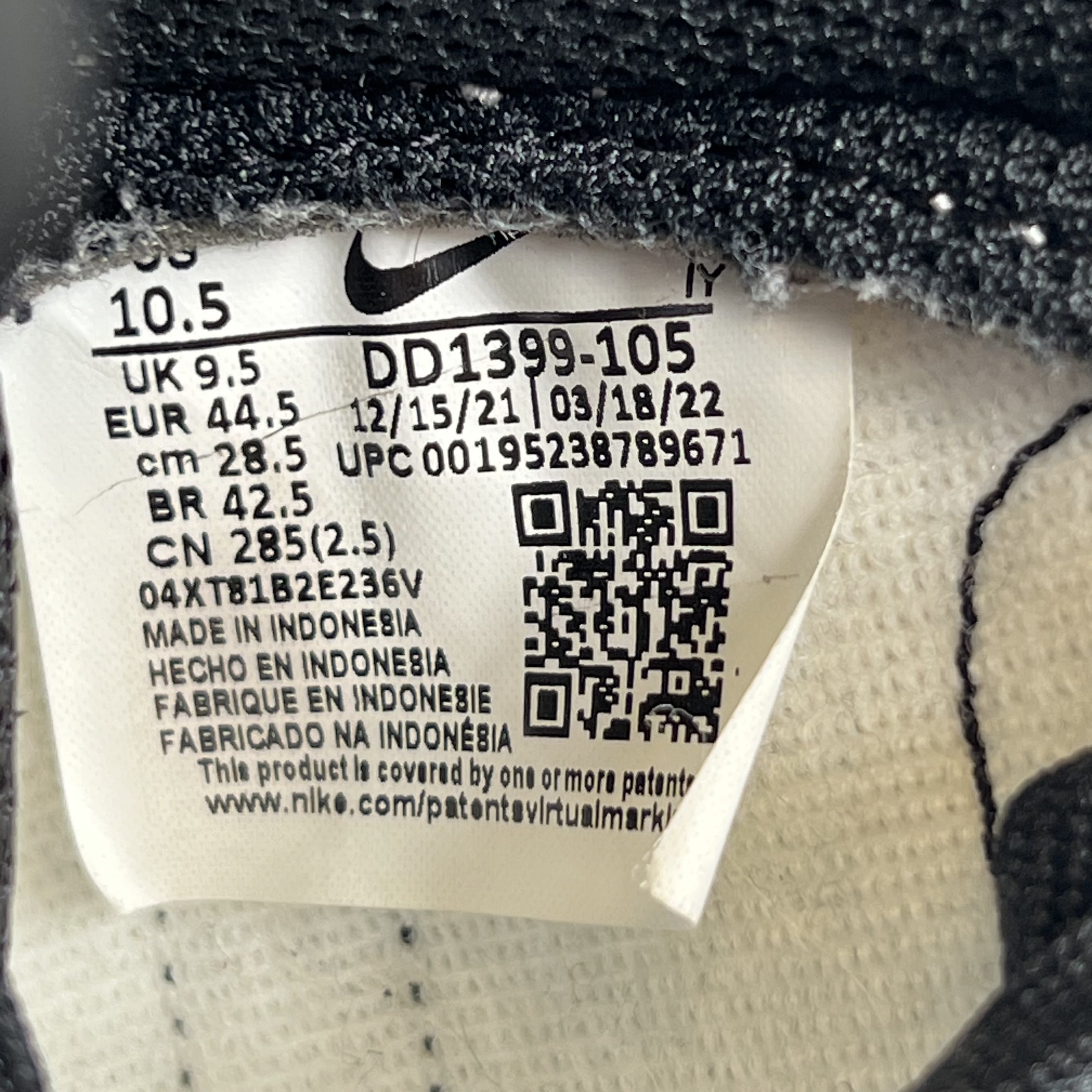 SP6026 Nike Dunk High Panda Black White (2021/2024)
