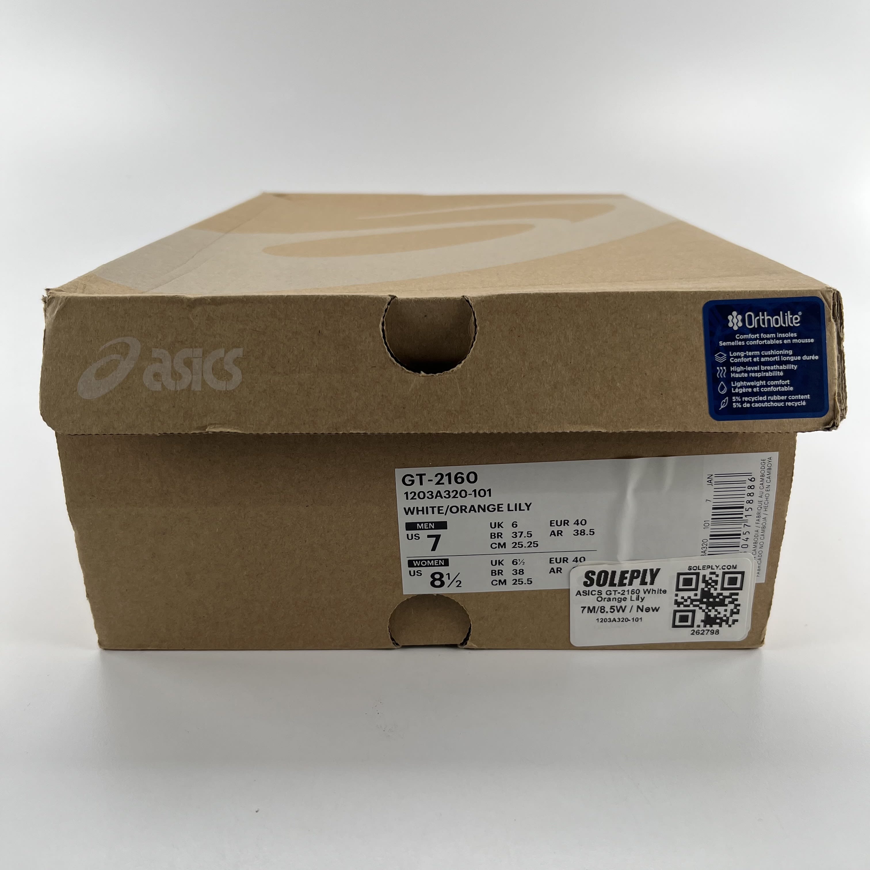 262798 ASICS GT-2160 White Orange Lily