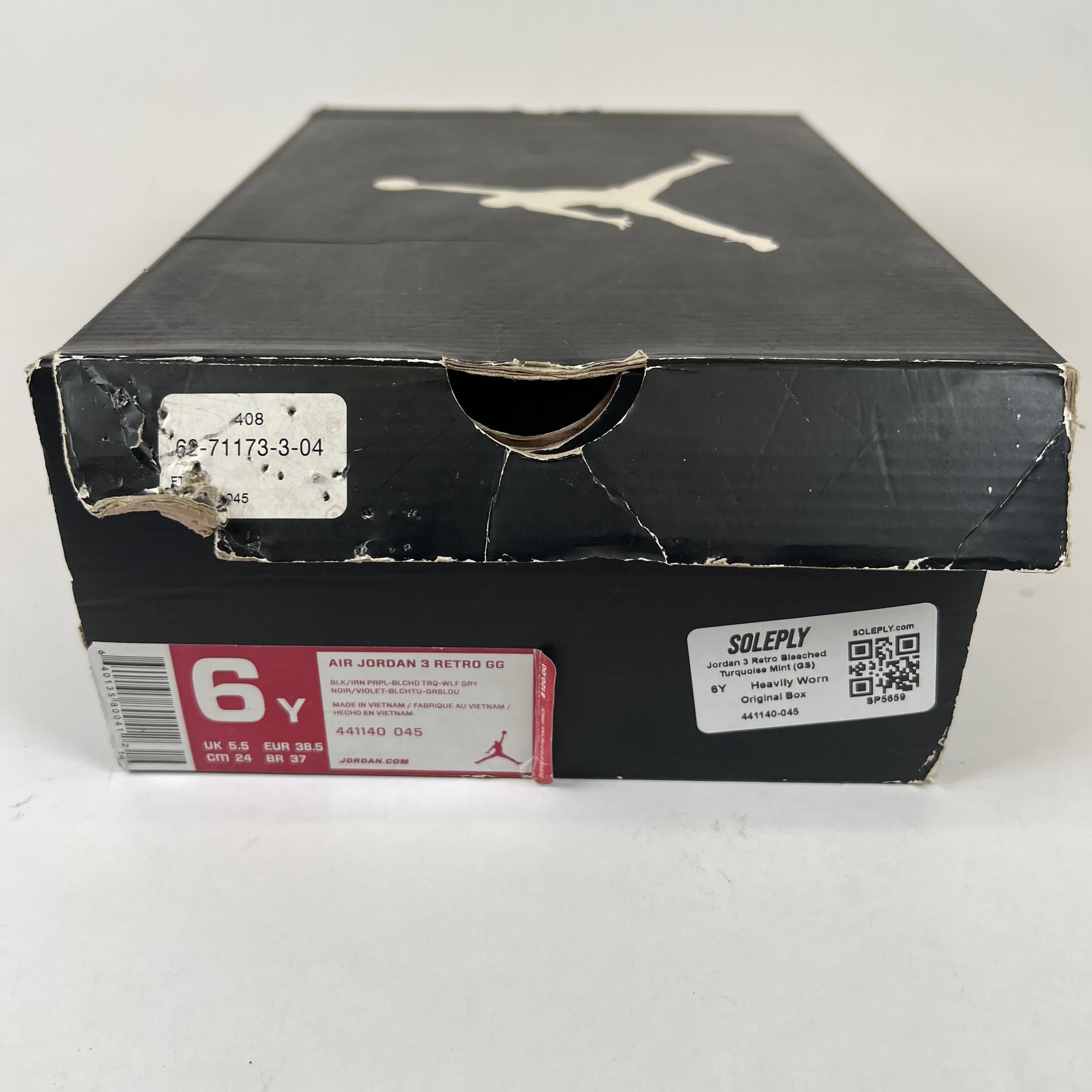 SP5659 Jordan 3 Retro Bleached Turquoise Mint (GS)