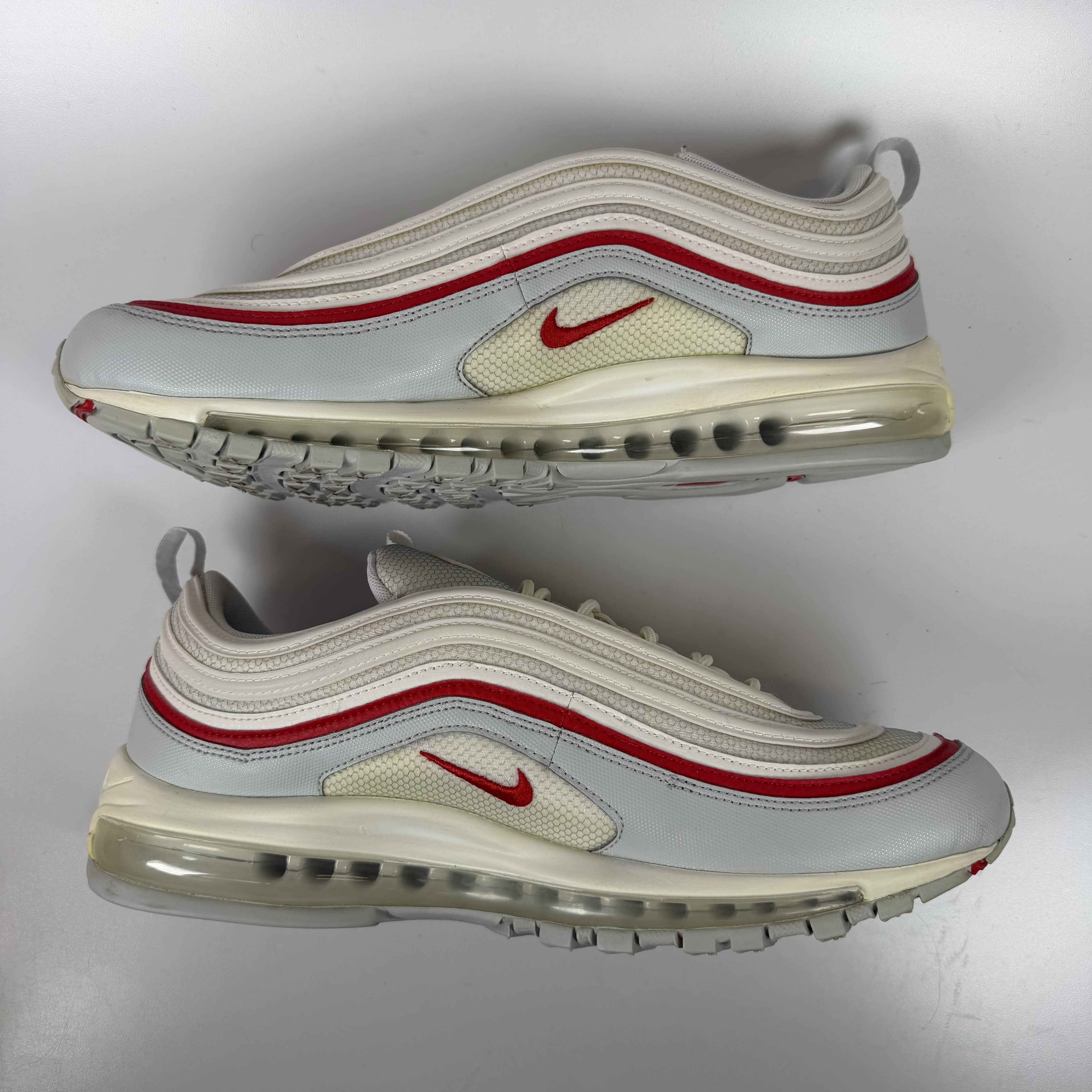 SP7981 Nike Air Max 97 White Pure Platinum University Red