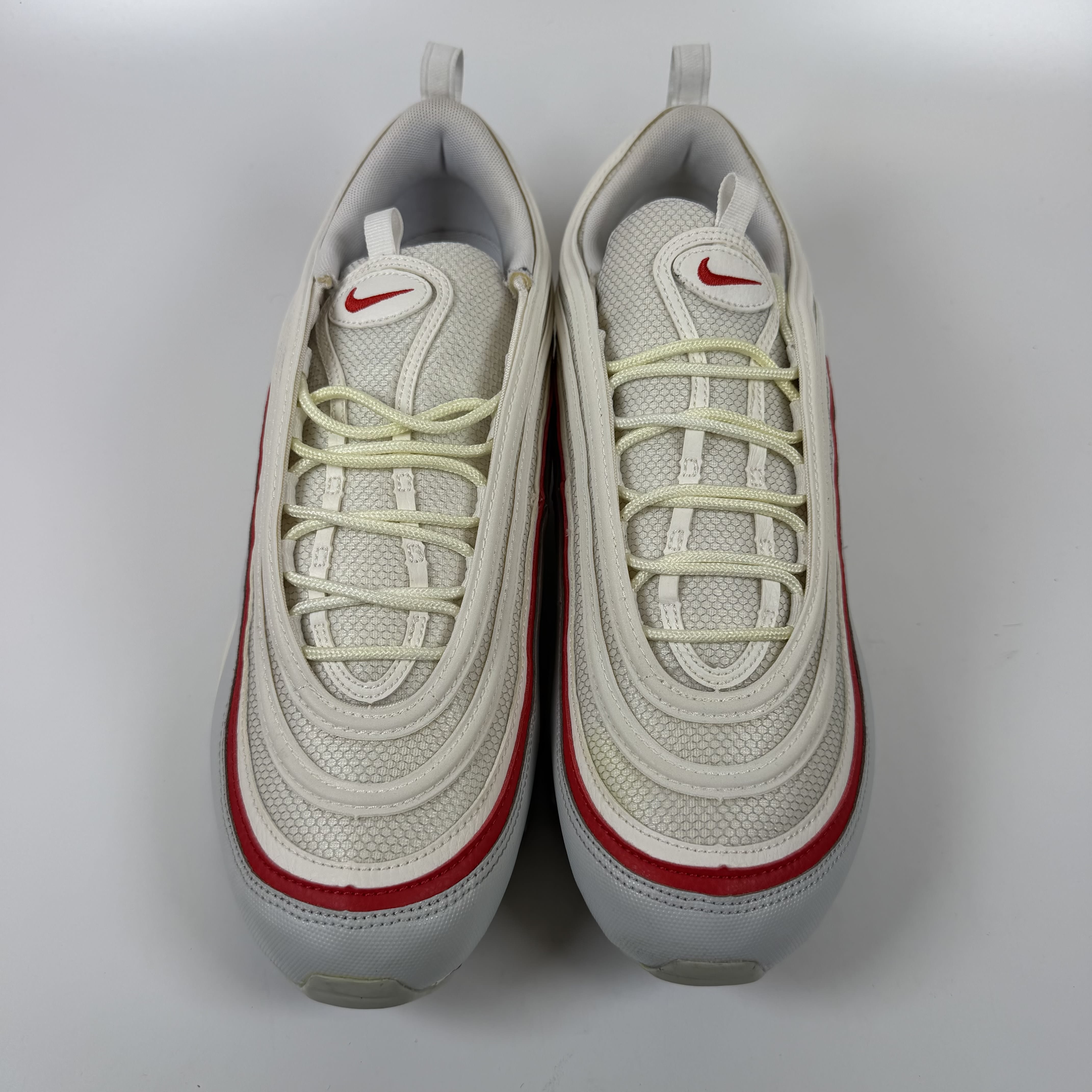 SP7981 Nike Air Max 97 White Pure Platinum University Red