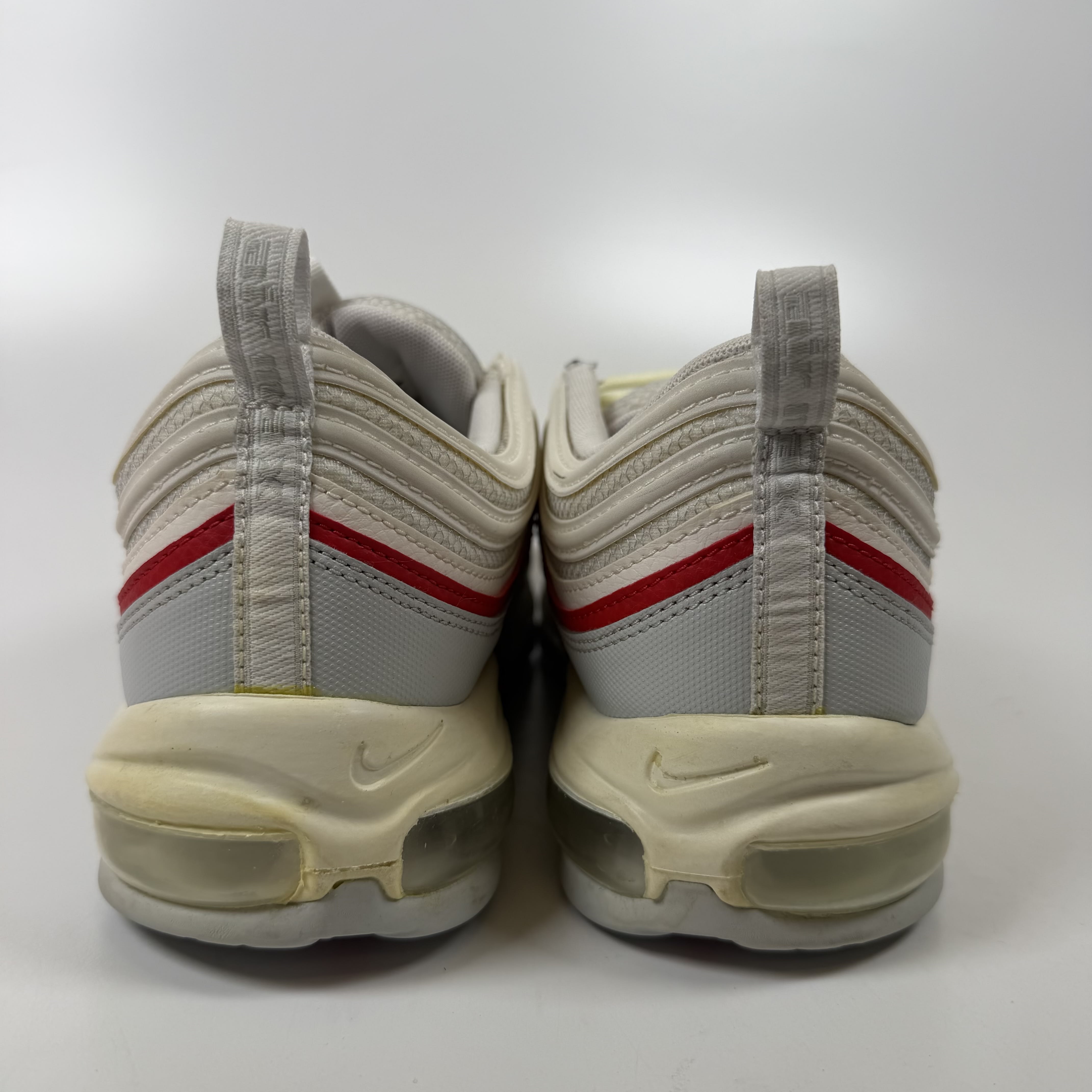 SP7981 Nike Air Max 97 White Pure Platinum University Red