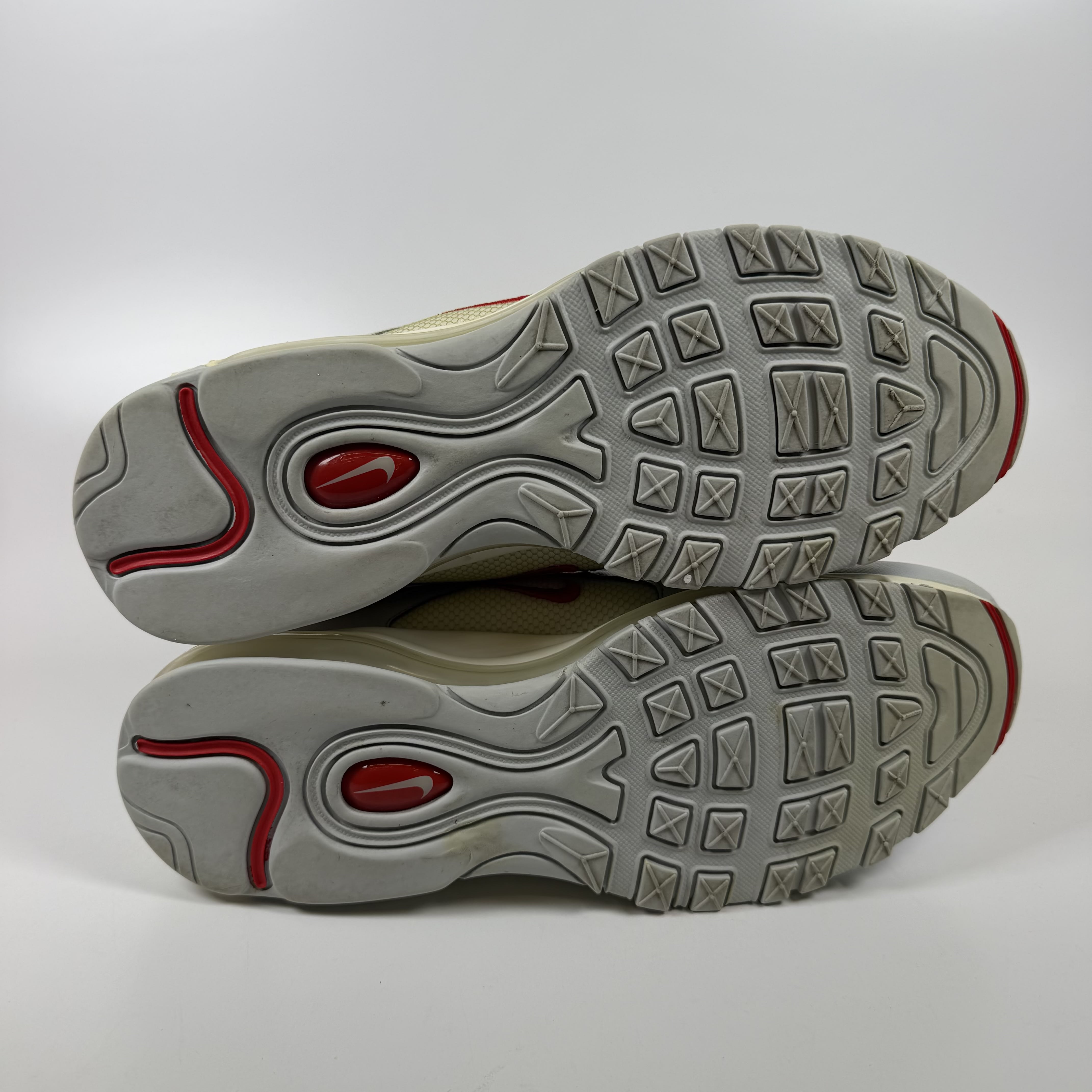 SP7981 Nike Air Max 97 White Pure Platinum University Red