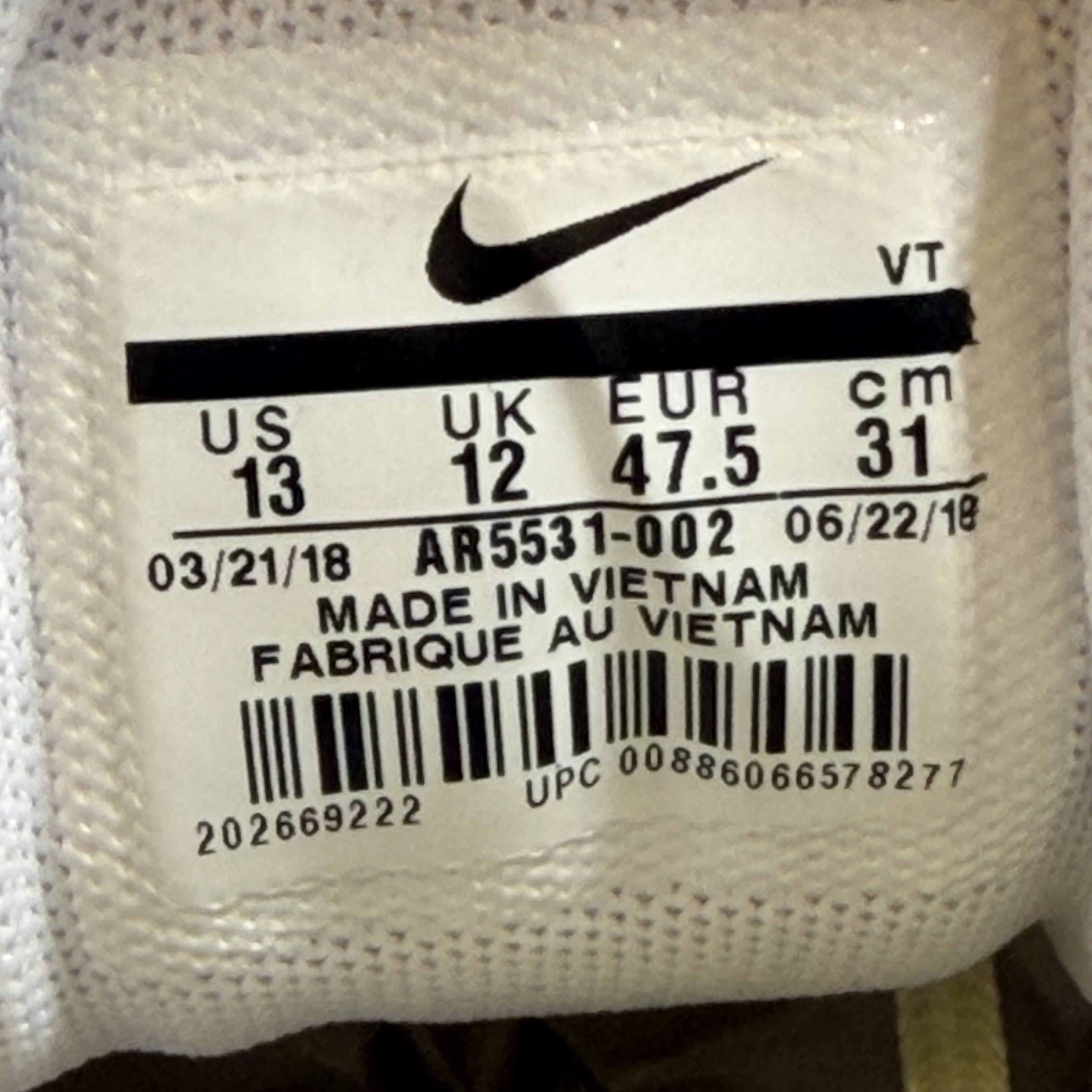 SP7981 Nike Air Max 97 White Pure Platinum University Red