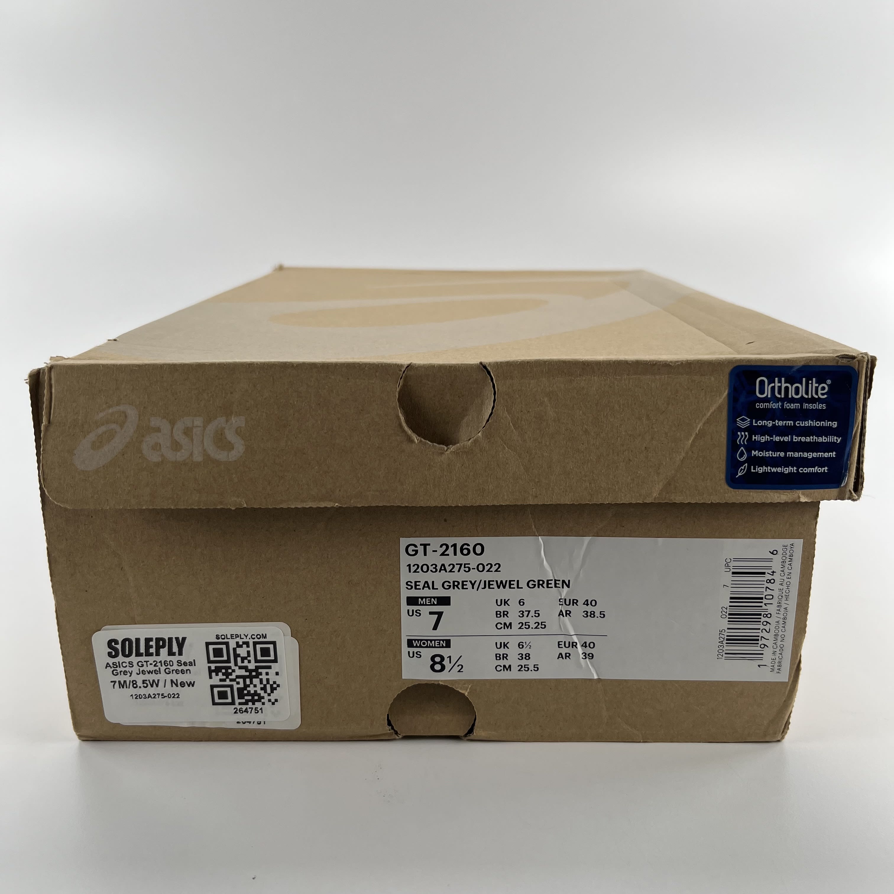 264751 ASICS GT-2160 Seal Grey Jewel Green