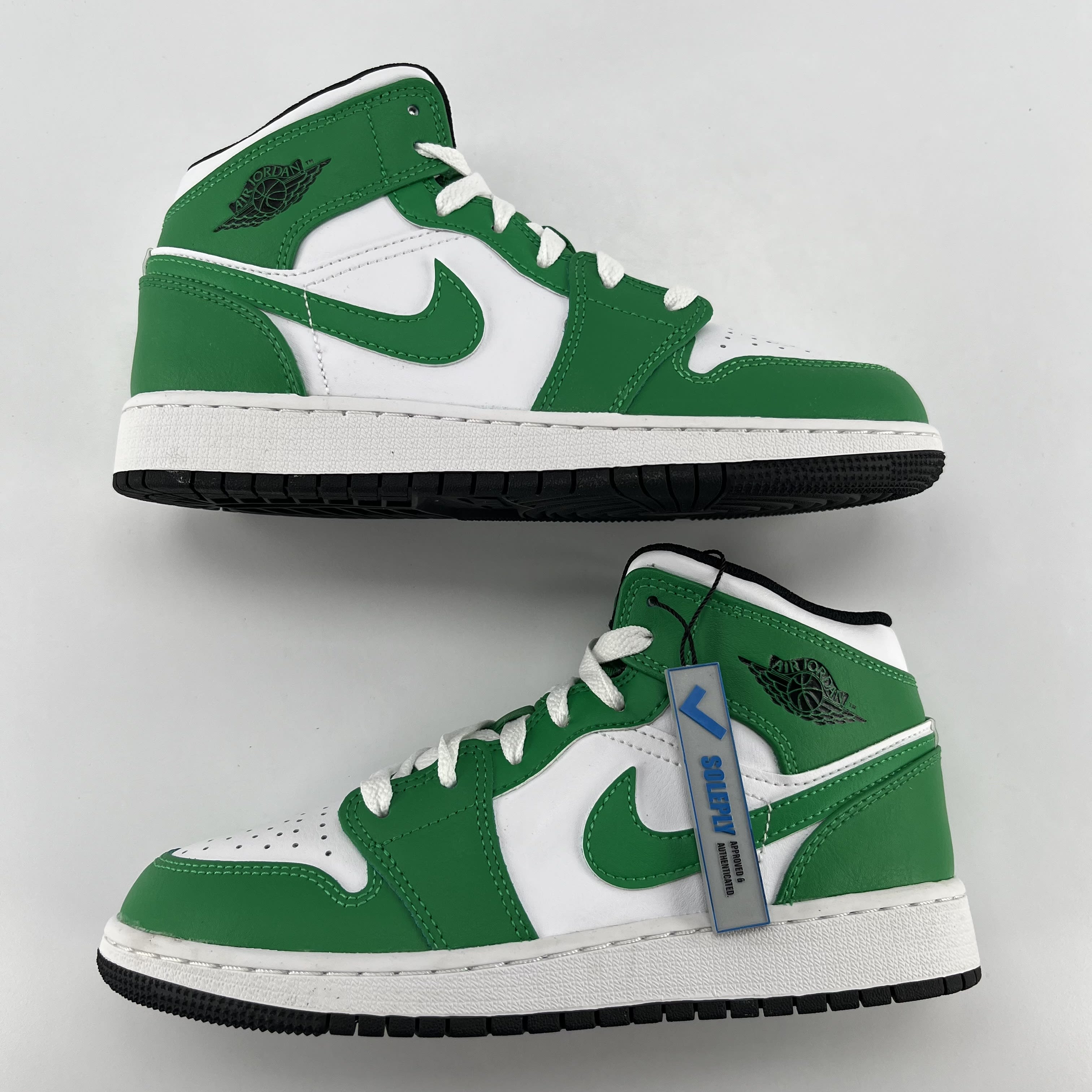 330083 Air Jordan 1 Mid GS 'Lucky Green'