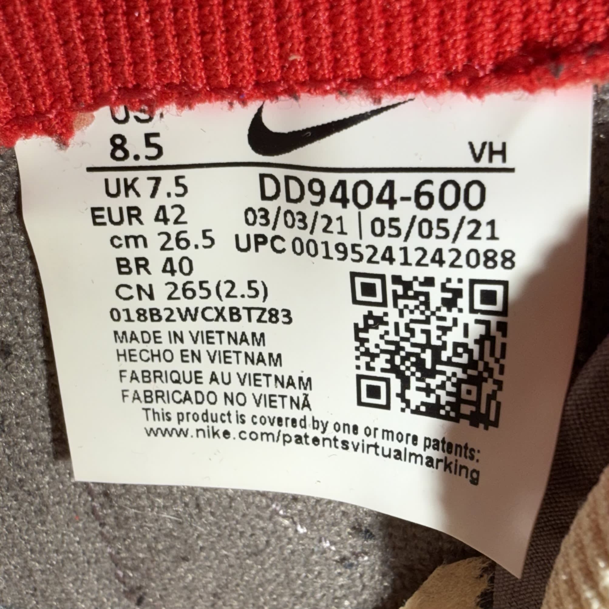 459916 Dunk High 1985 'Acid Wash'