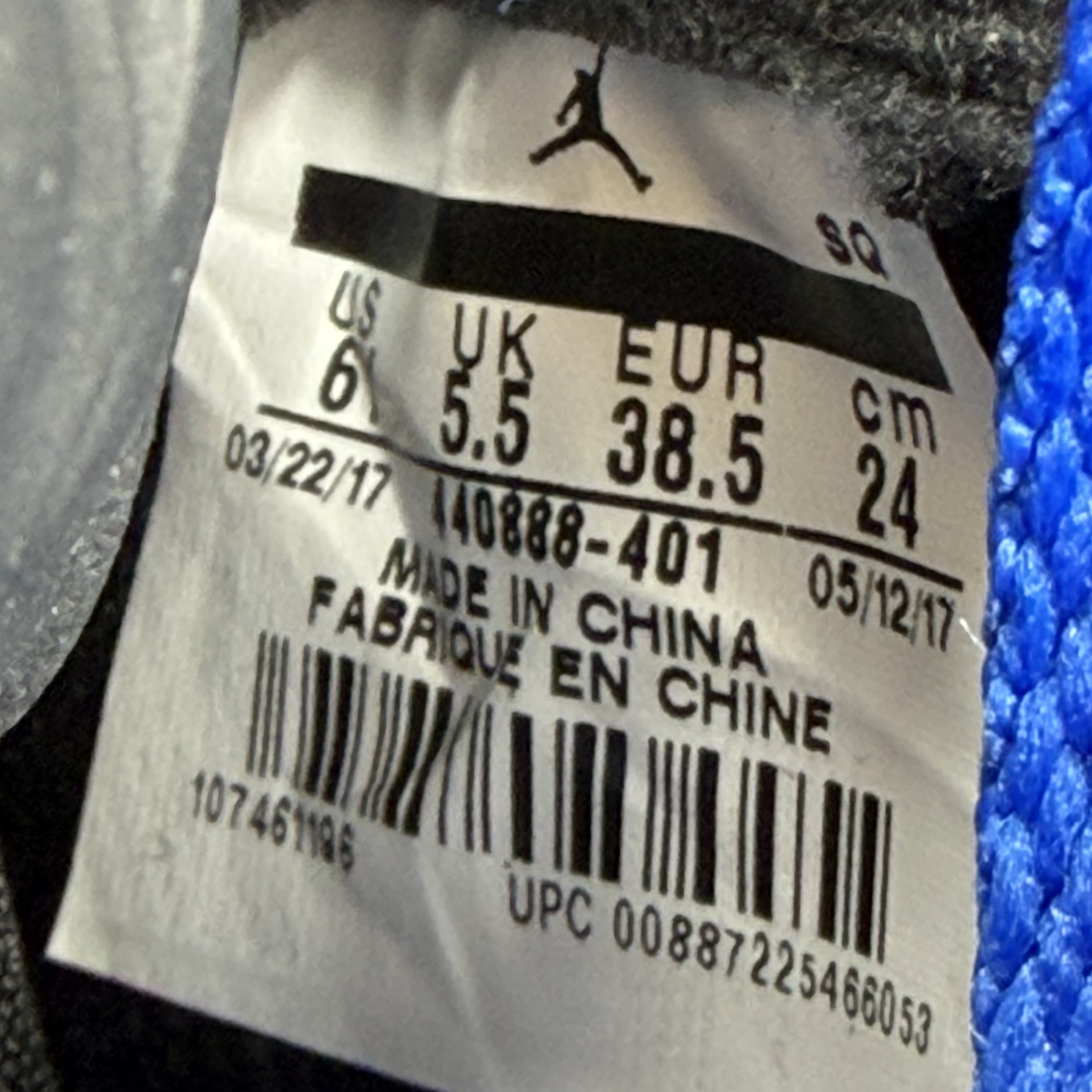 SP5496 Jordan 5 Retro Blue Suede (GS)