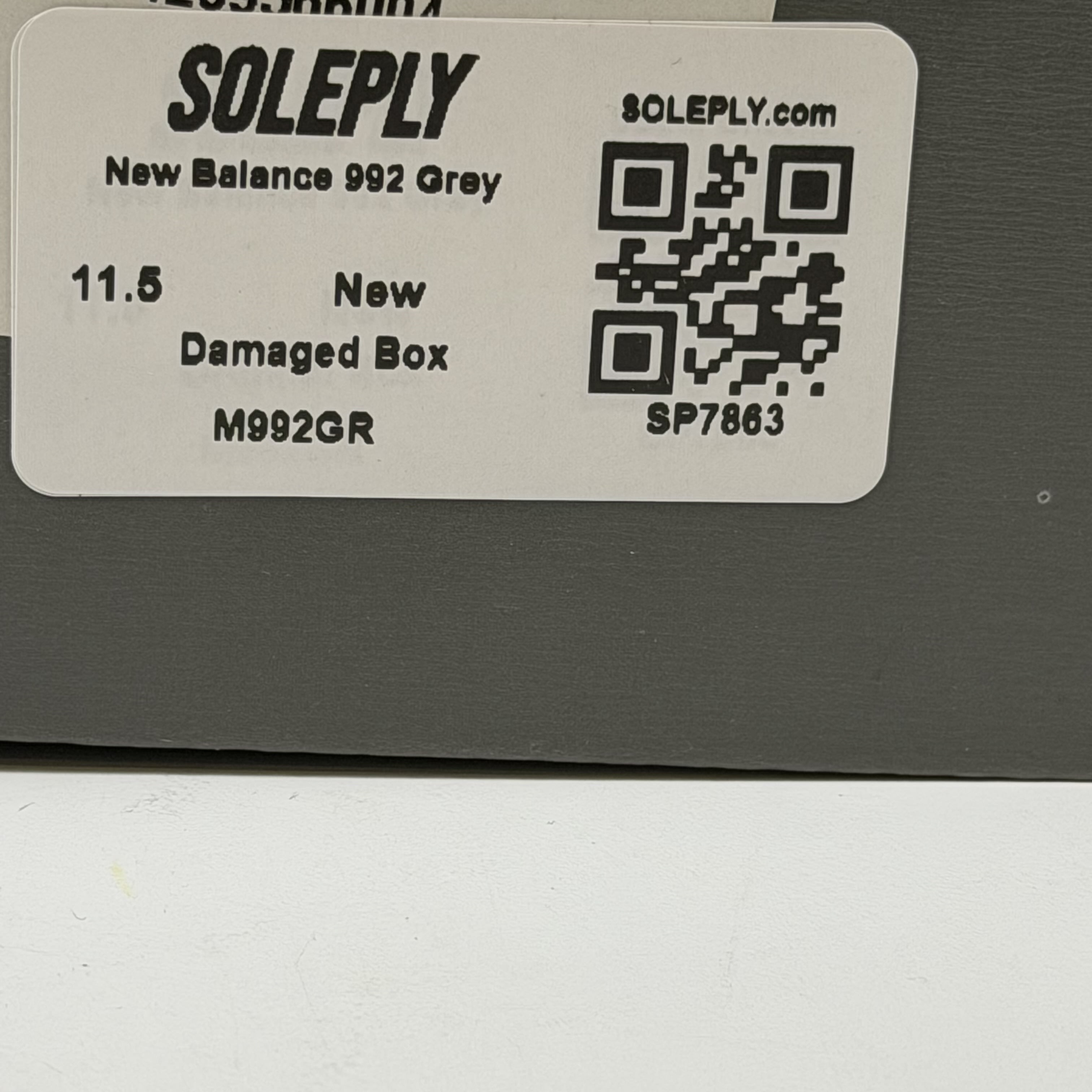 SP7863 New Balance 992 Grey