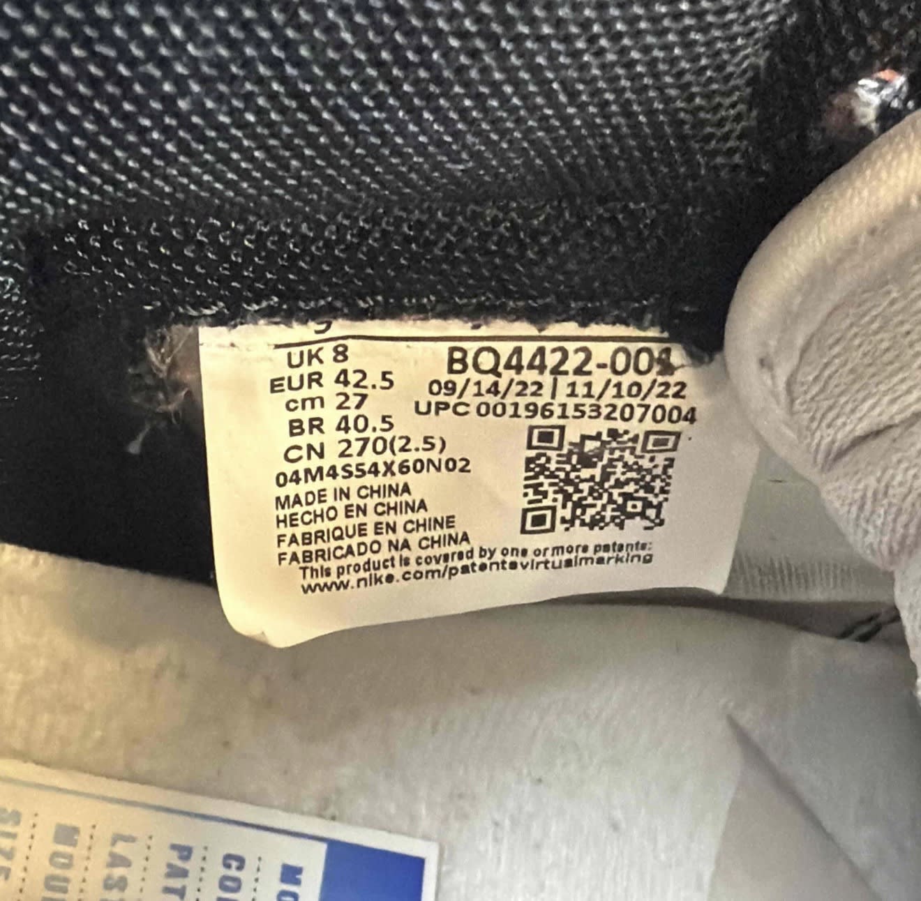 SP8068 Air Jordan 1 Retro High '85 Black White (2023)